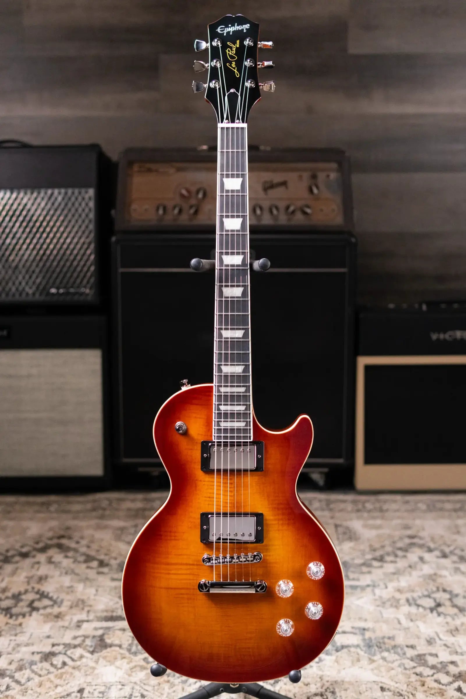 Epiphone Les Paul Modern Figured Electric Guitar - Mojave Burst with Gig Bag