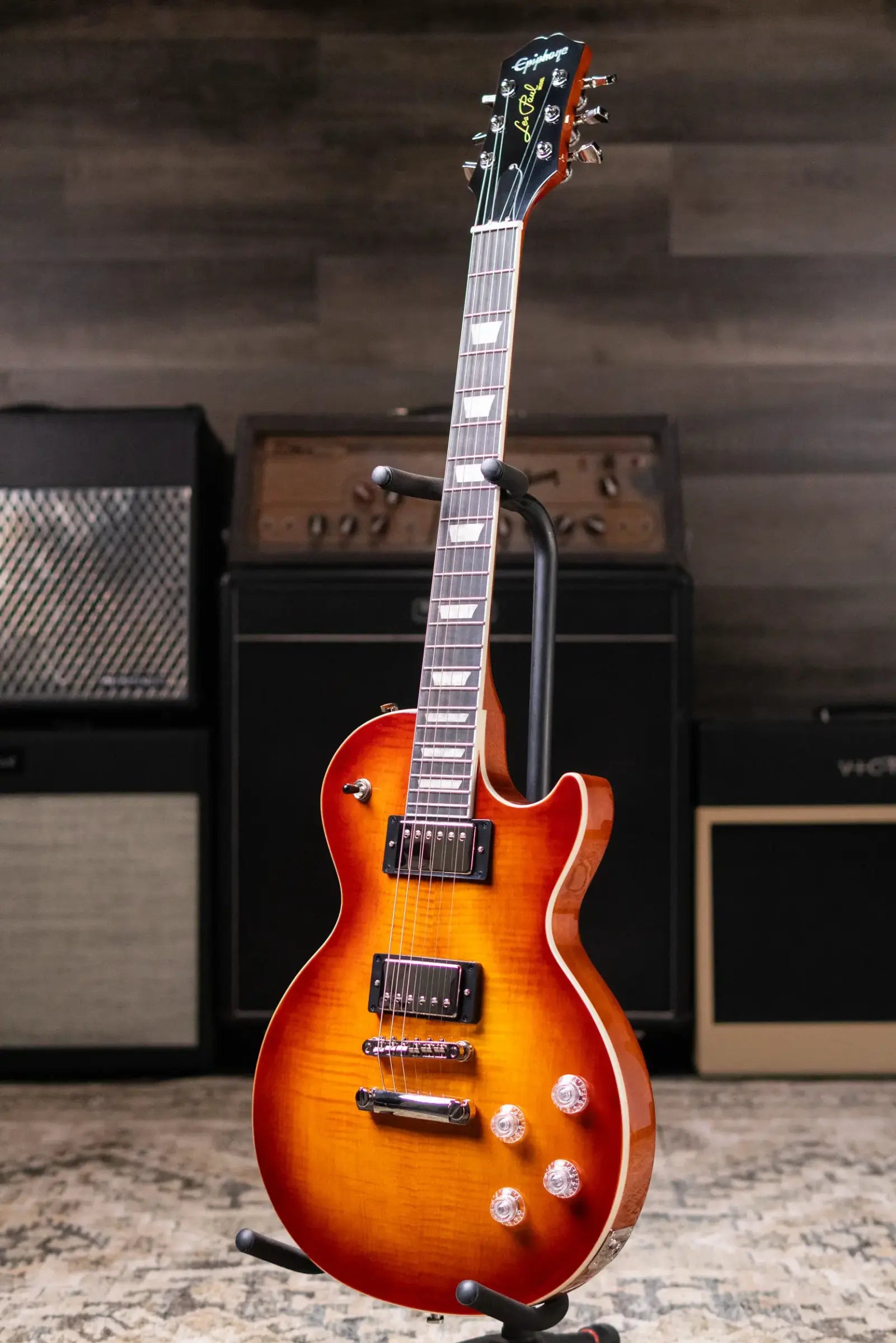 Epiphone Les Paul Modern Figured Electric Guitar - Mojave Burst with Gig Bag