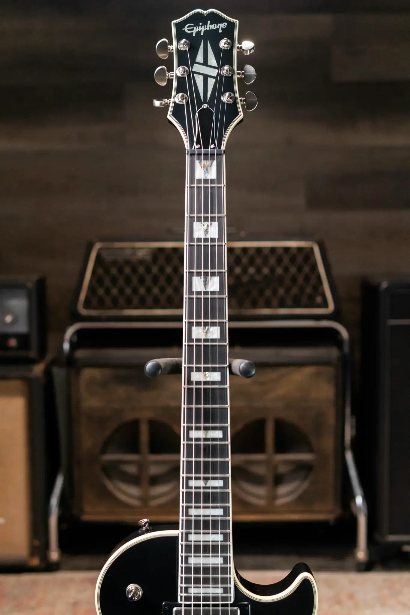 Epiphone Les Paul Prophecy Electric Guitar - Aged Jet Black Metallic with Gig Bag