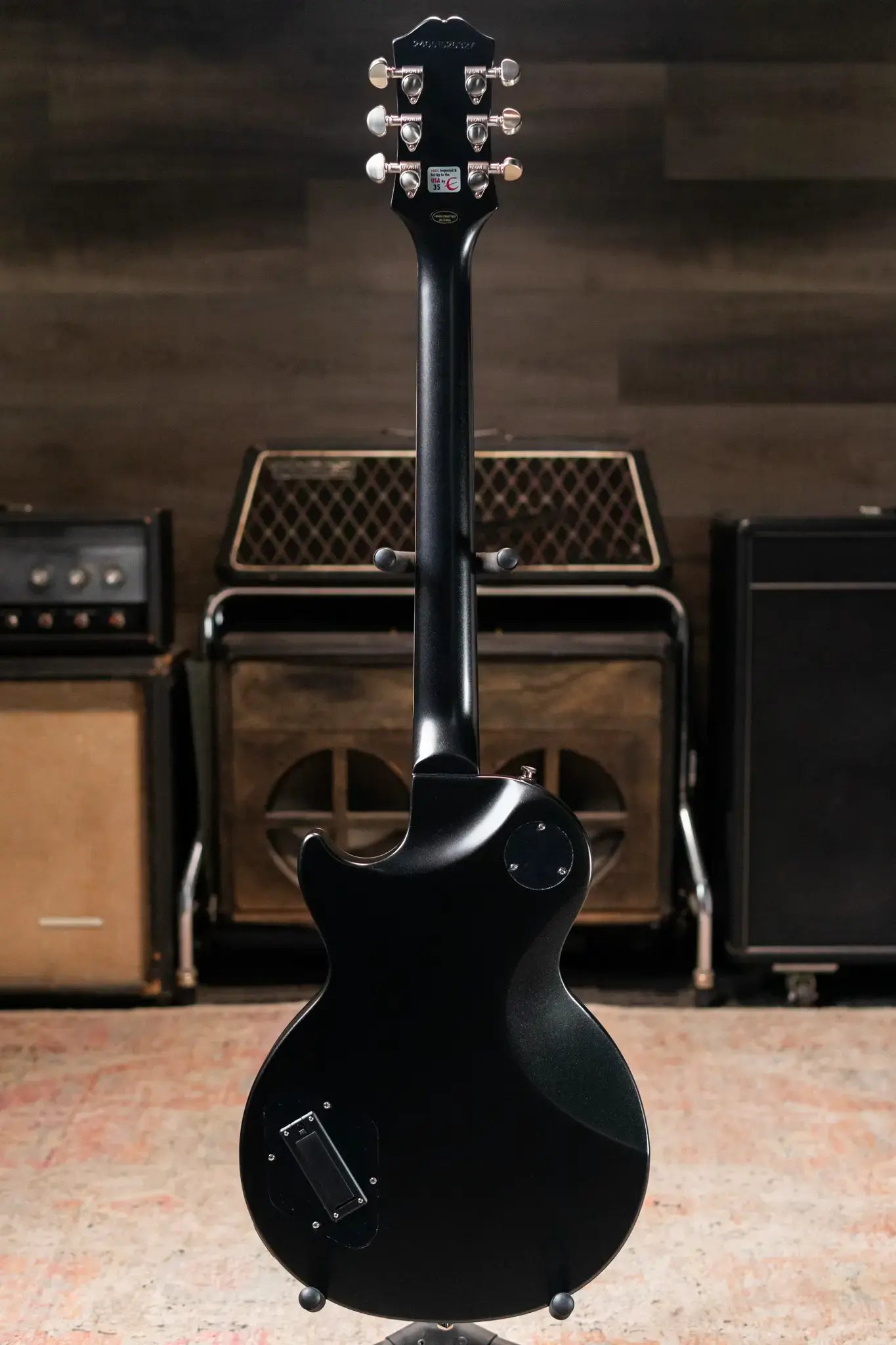 Epiphone Les Paul Prophecy Electric Guitar - Aged Jet Black Metallic with Gig Bag