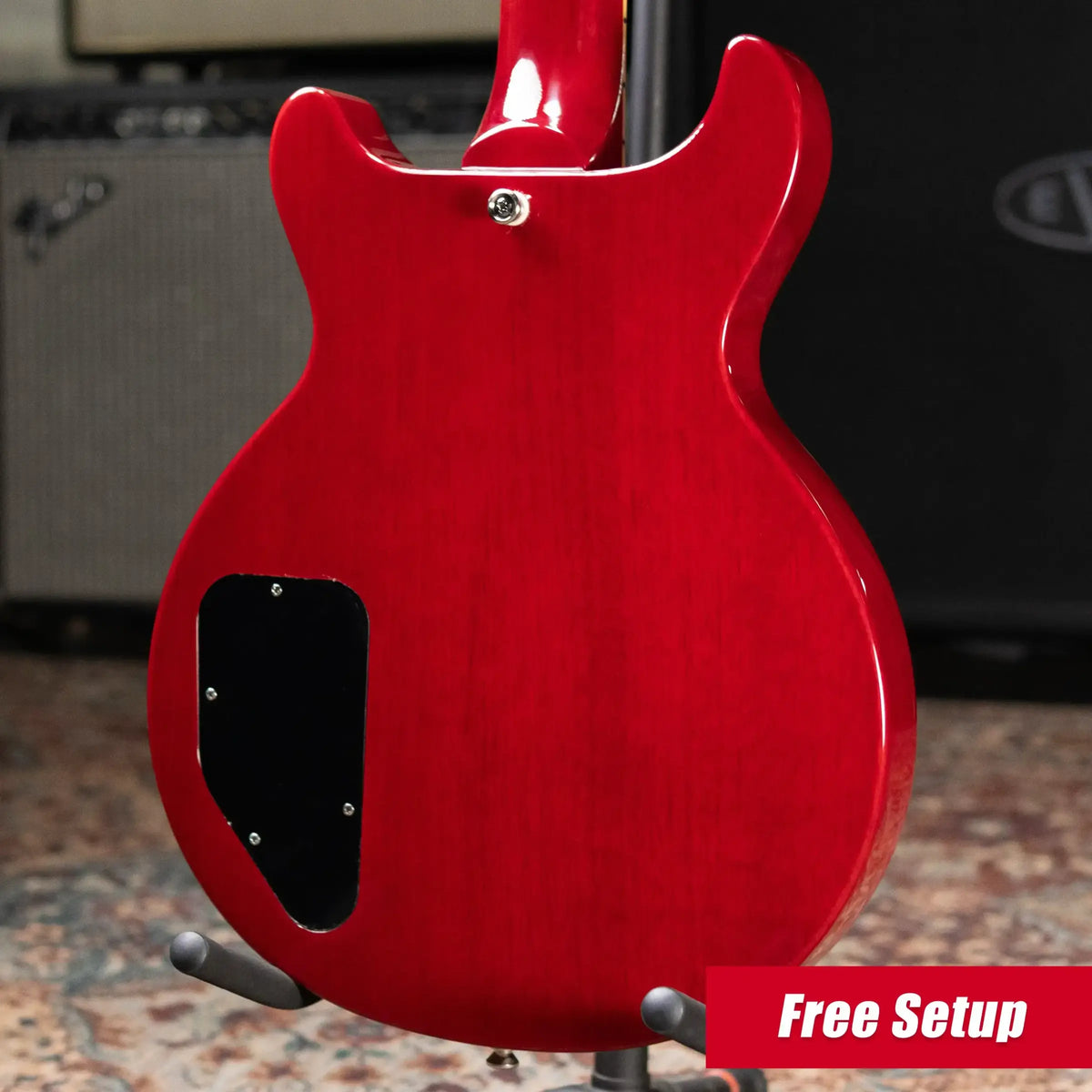 Epiphone Les Paul Special Double Cut Electric Guitar - Cherry Red with Gig Bag