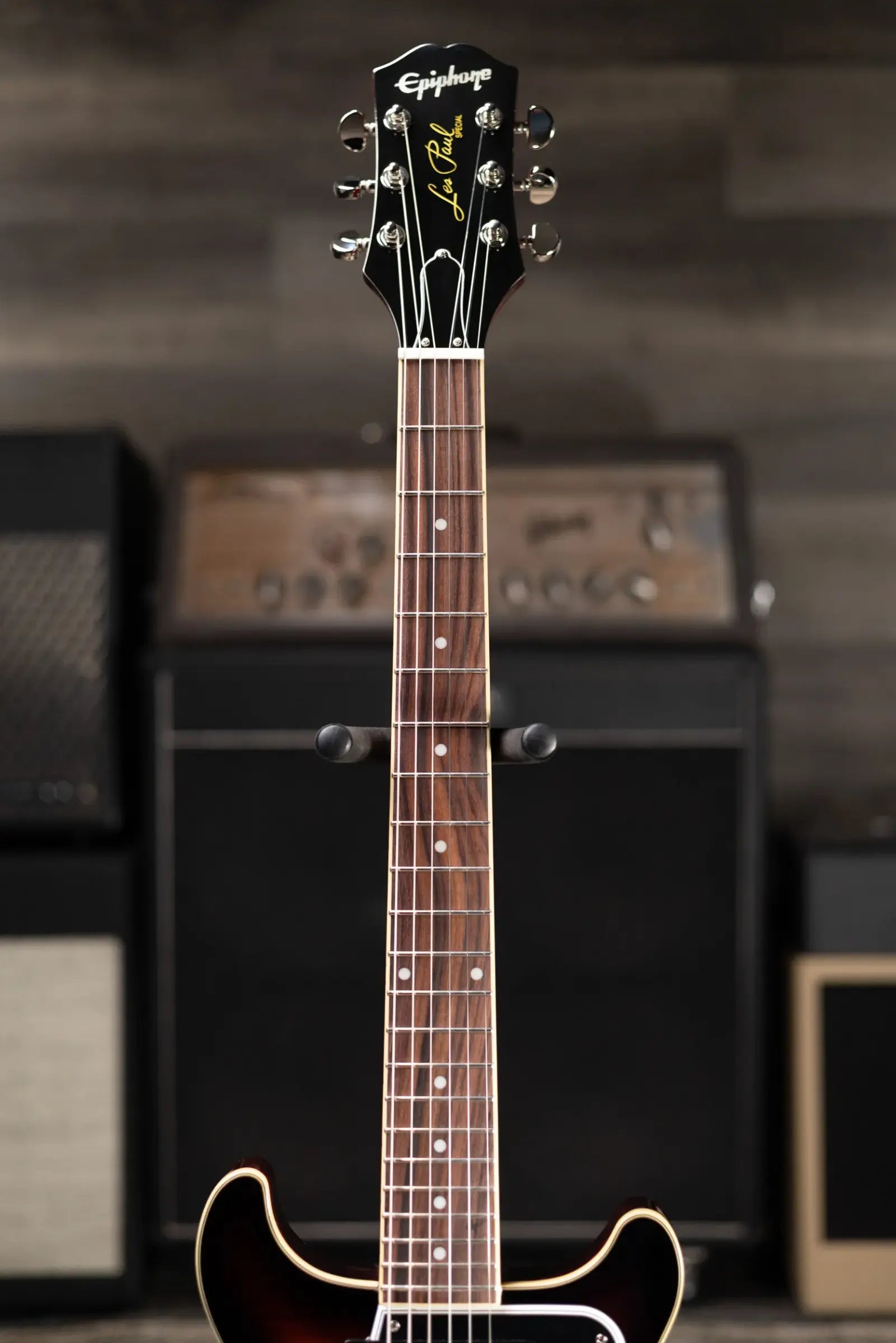 Epiphone Les Paul Special Double Cut Figured Electric Guitar - Bourbon Burst