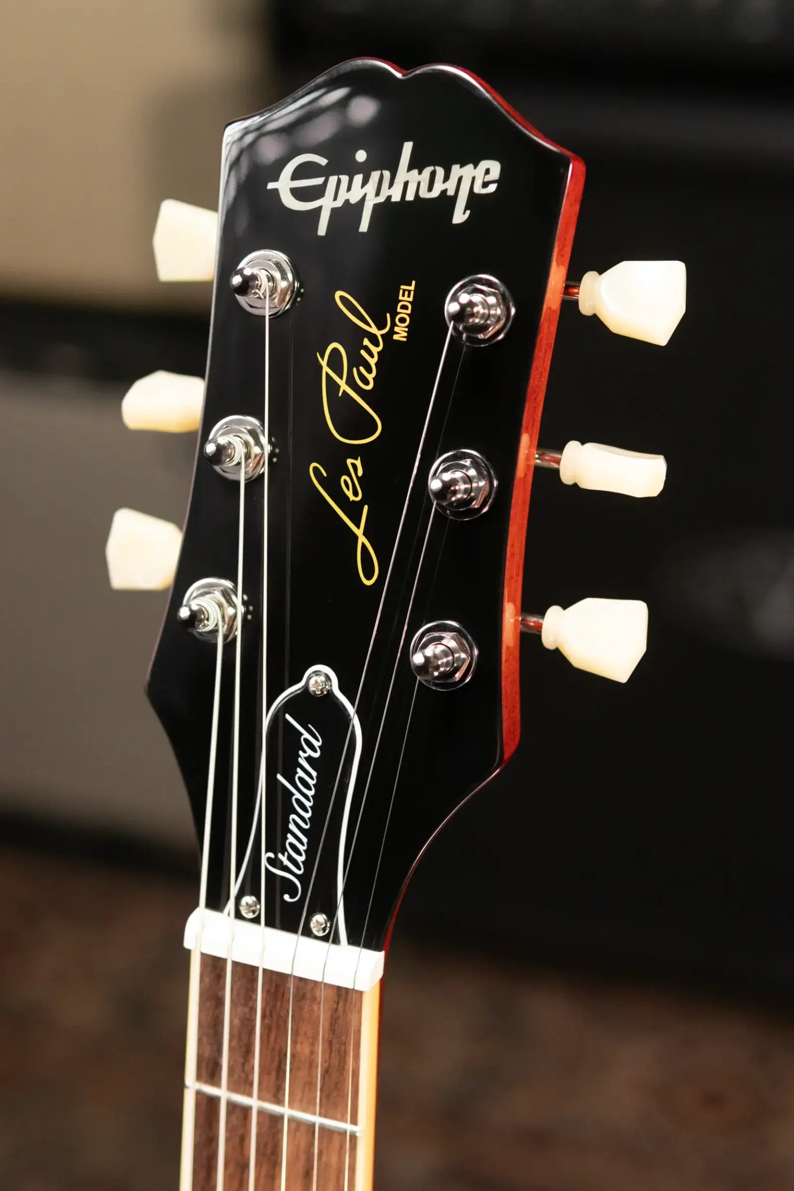 Epiphone Les Paul Standard 50s Figured Electric Guitar - Bourbon Burst with Gig Bag