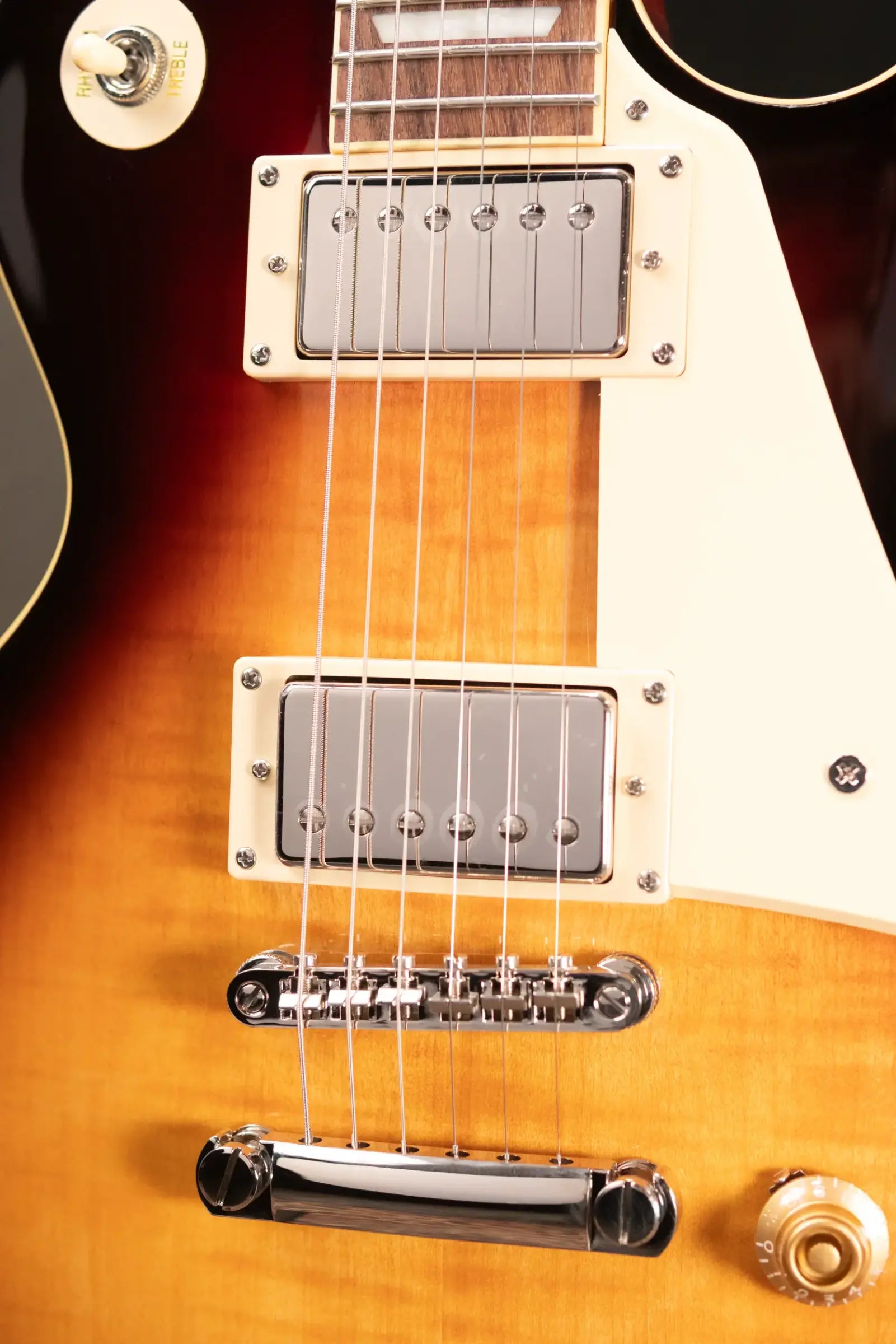 Epiphone Les Paul Standard 50s Figured Electric Guitar - Bourbon Burst with Gig Bag