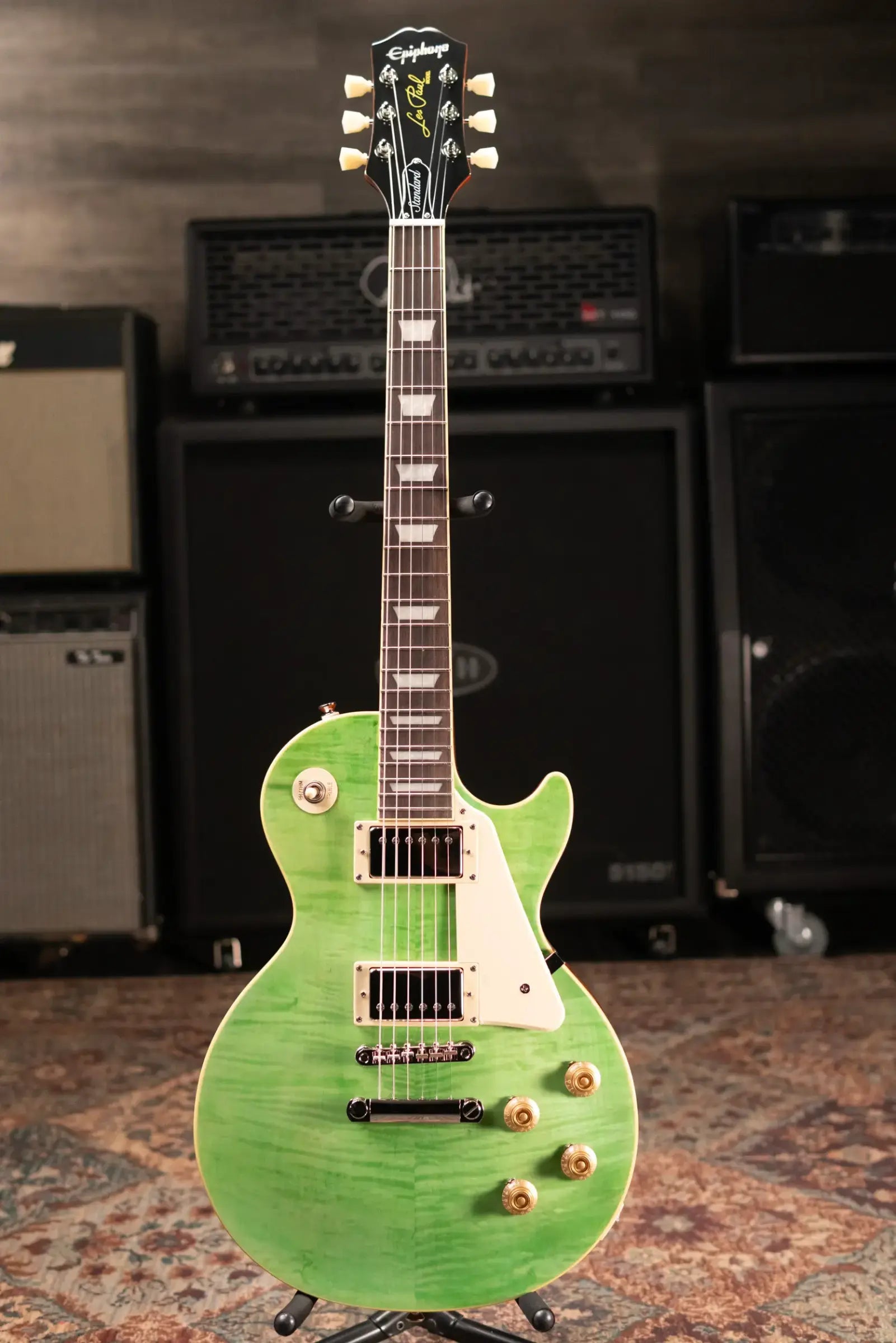 Epiphone Les Paul Standard 50s Figured Electric Guitar - Seafoam Green with Gig Bag
