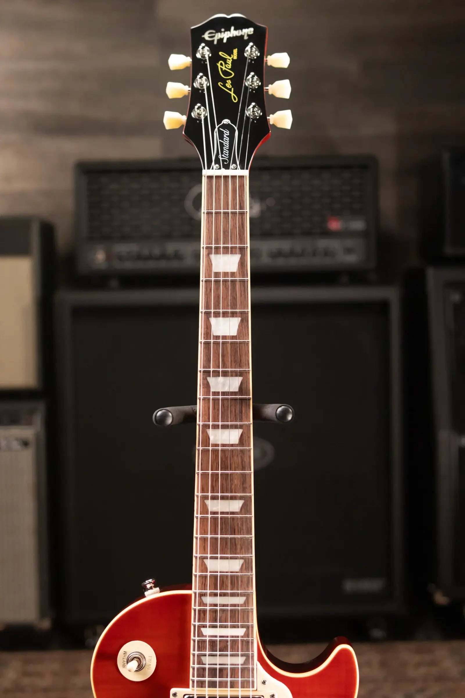 Epiphone Les Paul Standard 50s Figured Electric Guitar - Washed Cherry Sunburst with Gig Bag
