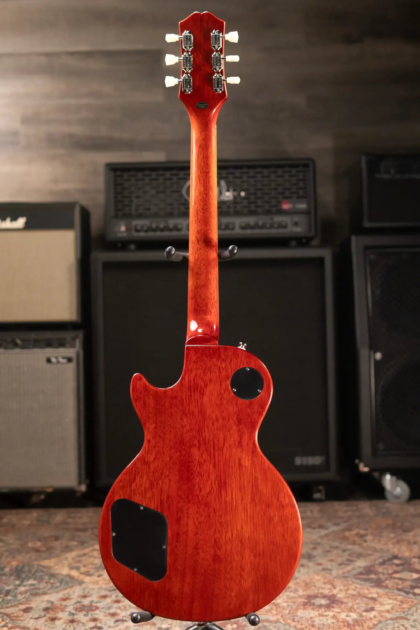 Epiphone Les Paul Standard 50s Figured Electric Guitar - Washed Cherry Sunburst with Gig Bag