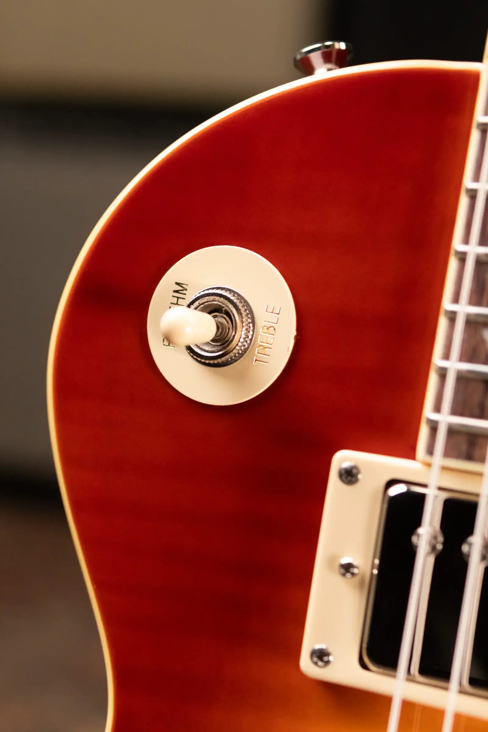 Epiphone Les Paul Standard 50s Figured Electric Guitar - Washed Cherry Sunburst with Gig Bag