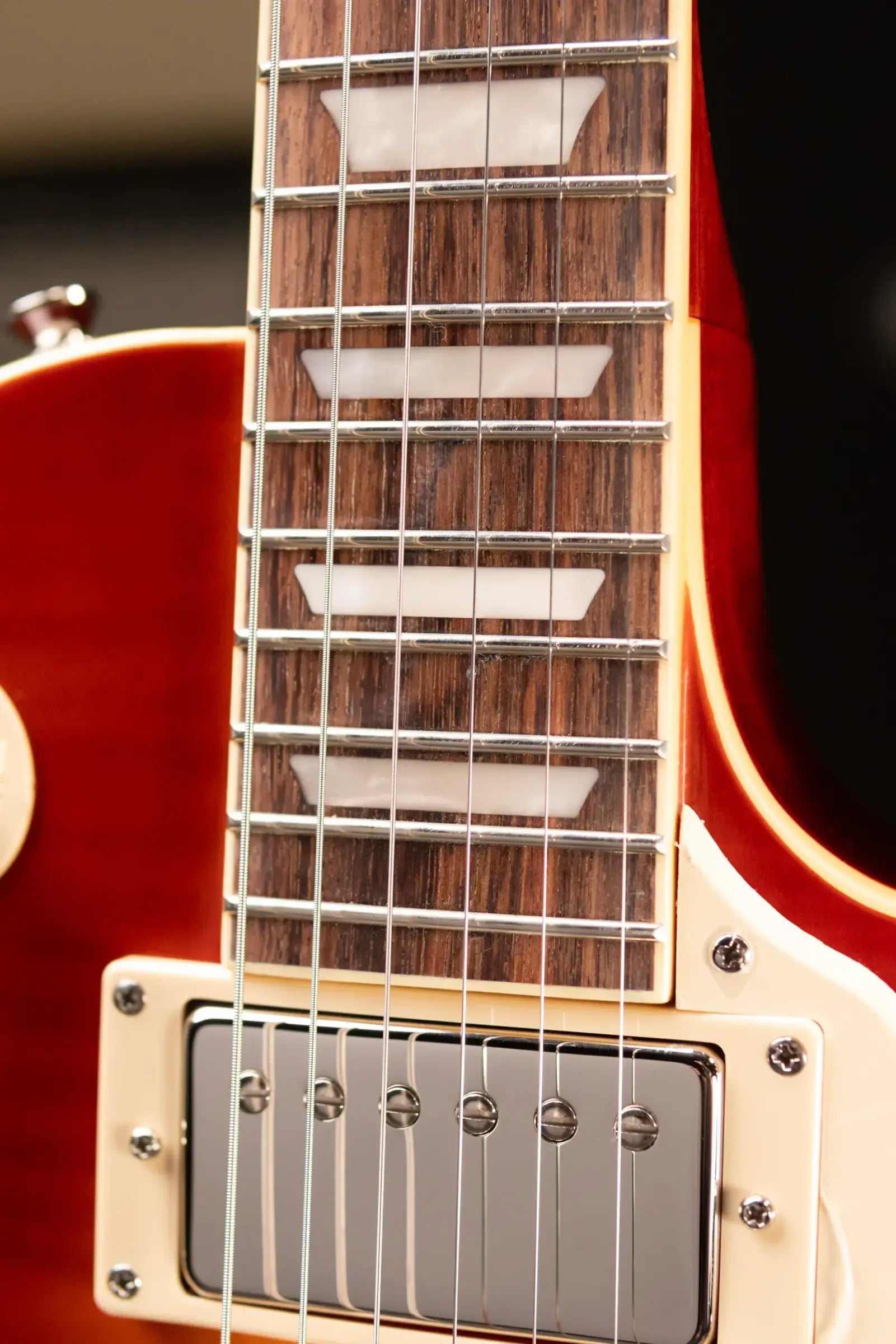 Epiphone Les Paul Standard 50s Figured Electric Guitar - Washed Cherry Sunburst with Gig Bag