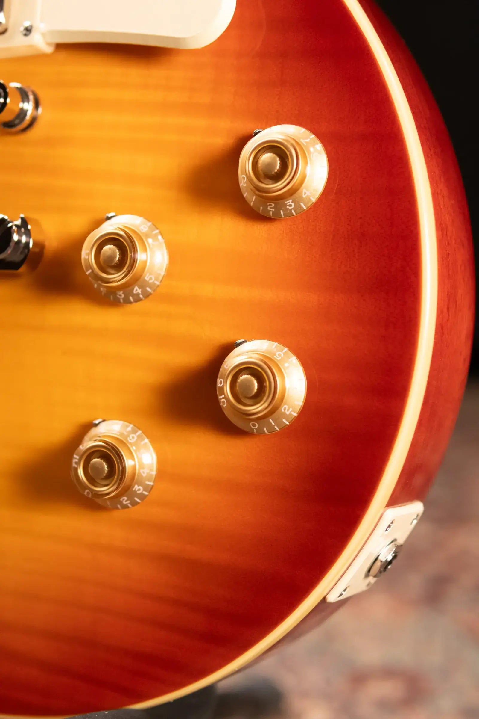 Epiphone Les Paul Standard 50s Figured Electric Guitar - Washed Cherry Sunburst with Gig Bag