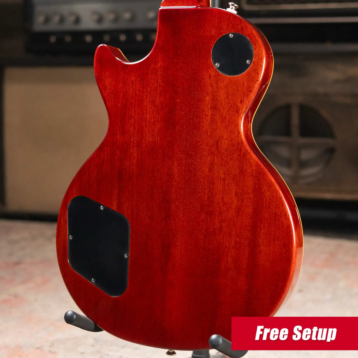 Epiphone Les Paul Standard 50s Figured Electric Guitar - Washed Cherry Sunburst with Gig Bag