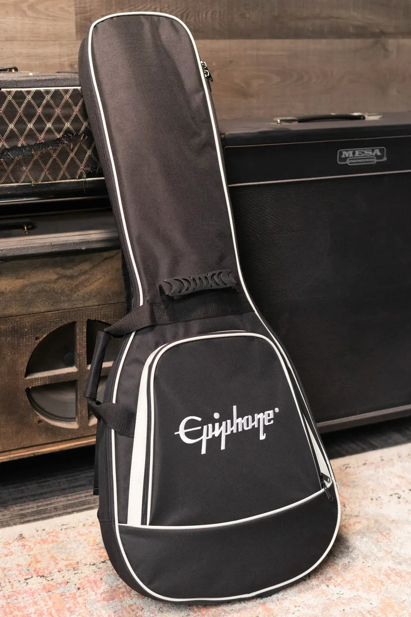 Epiphone Les Paul Standard 50s Figured Electric Guitar - Washed Cherry Sunburst with Gig Bag