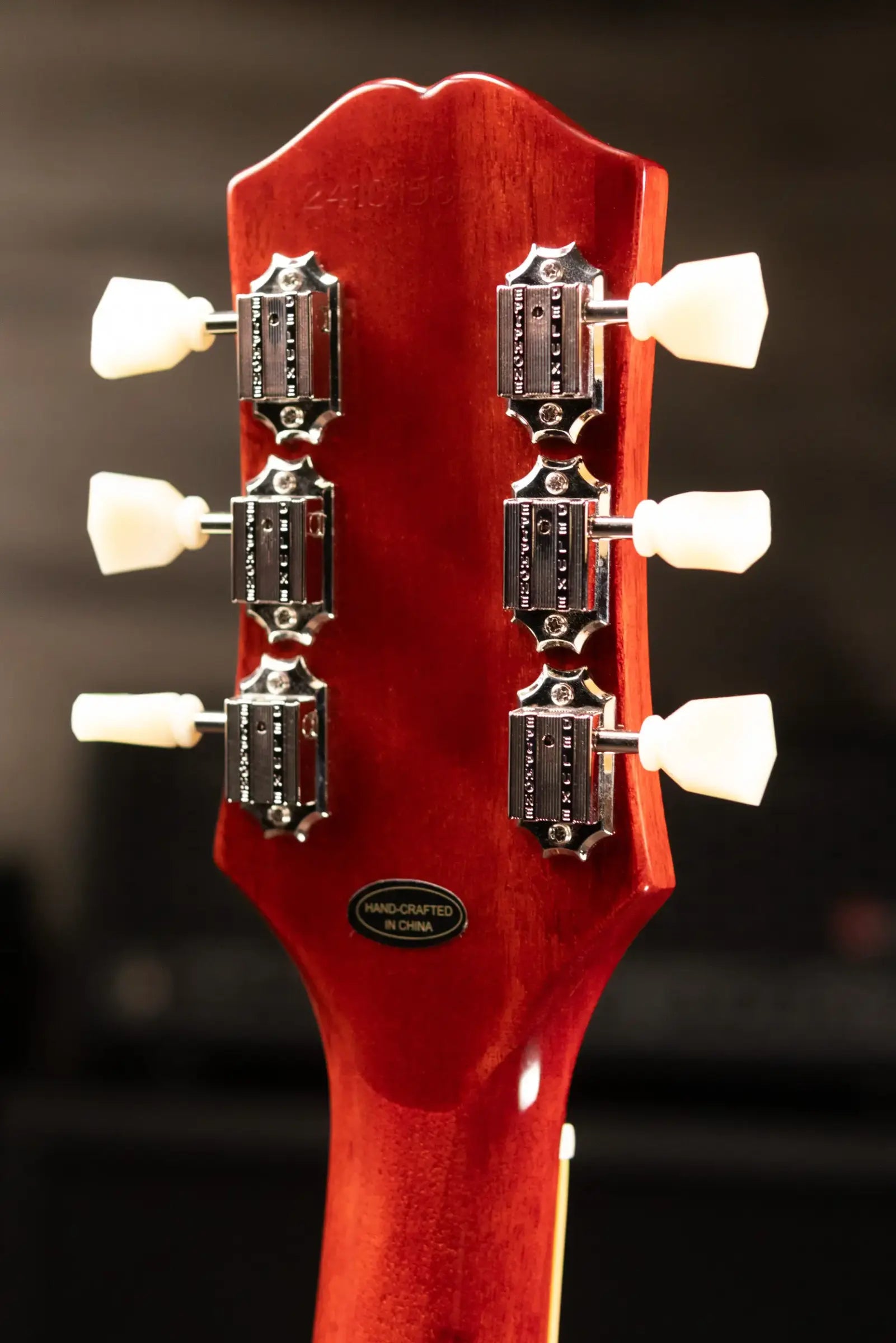 Epiphone Les Paul Standard 50s Figured Left Handed Electric Guitar - Washed Cherry Sunburst with Gig Bag