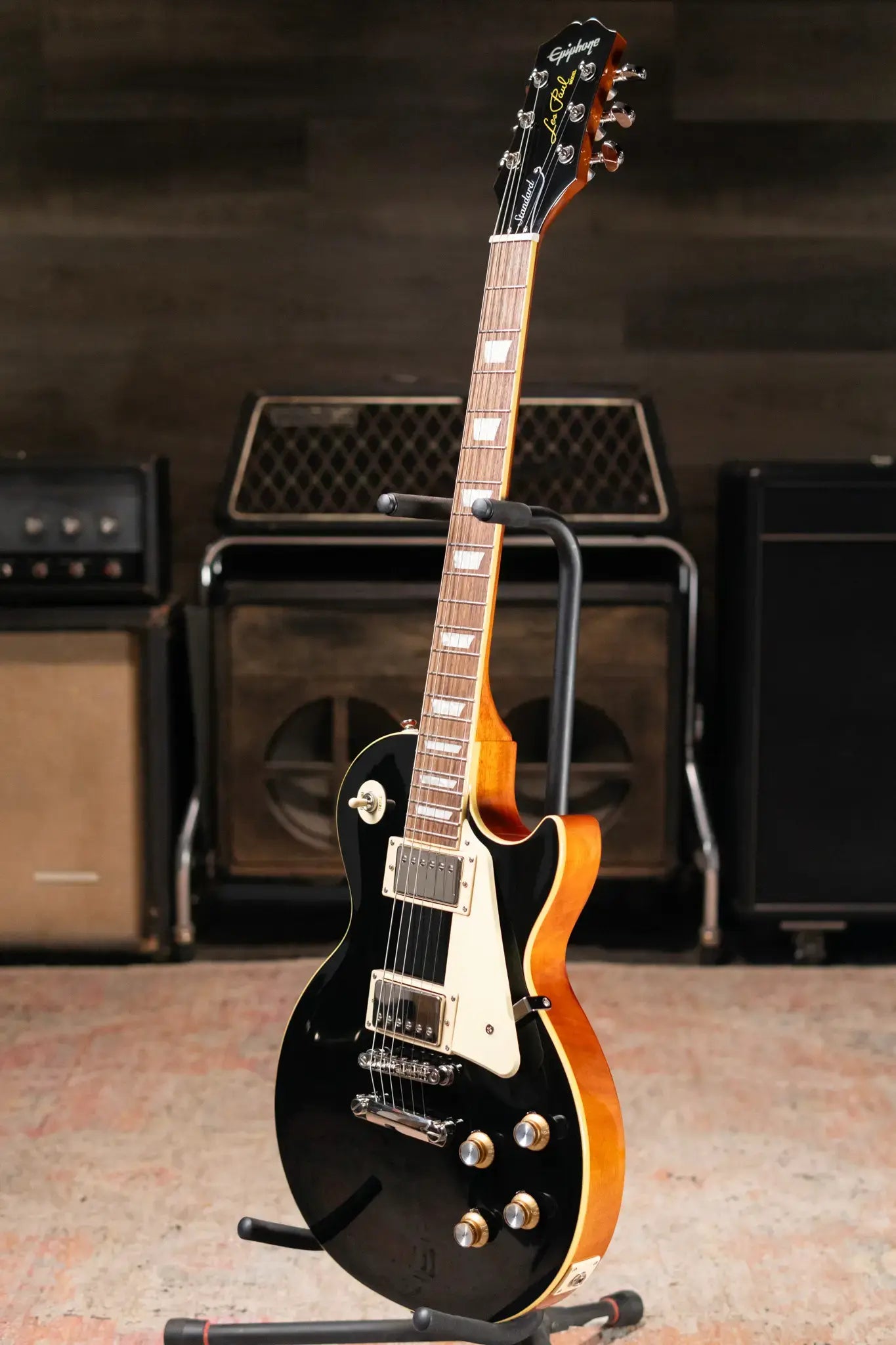 Epiphone Les Paul Standard 60s Electric Guitar - Ebony with Gig Bag
