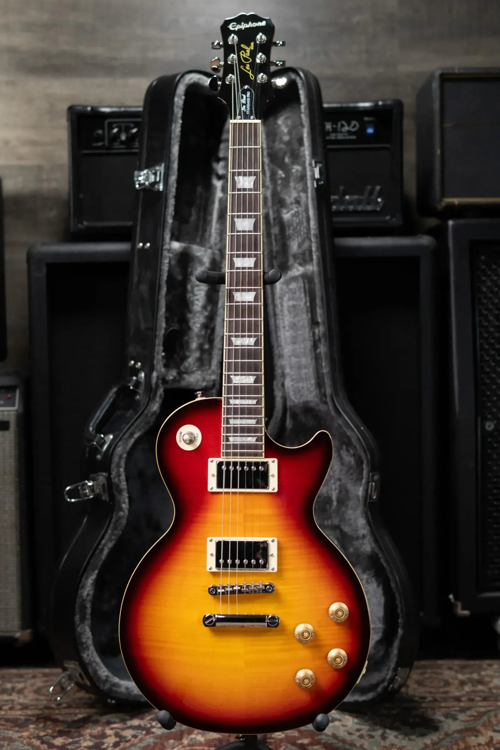 Epiphone Les Paul Standard Pro Electric Guitar - Black Cherry With Hardcase