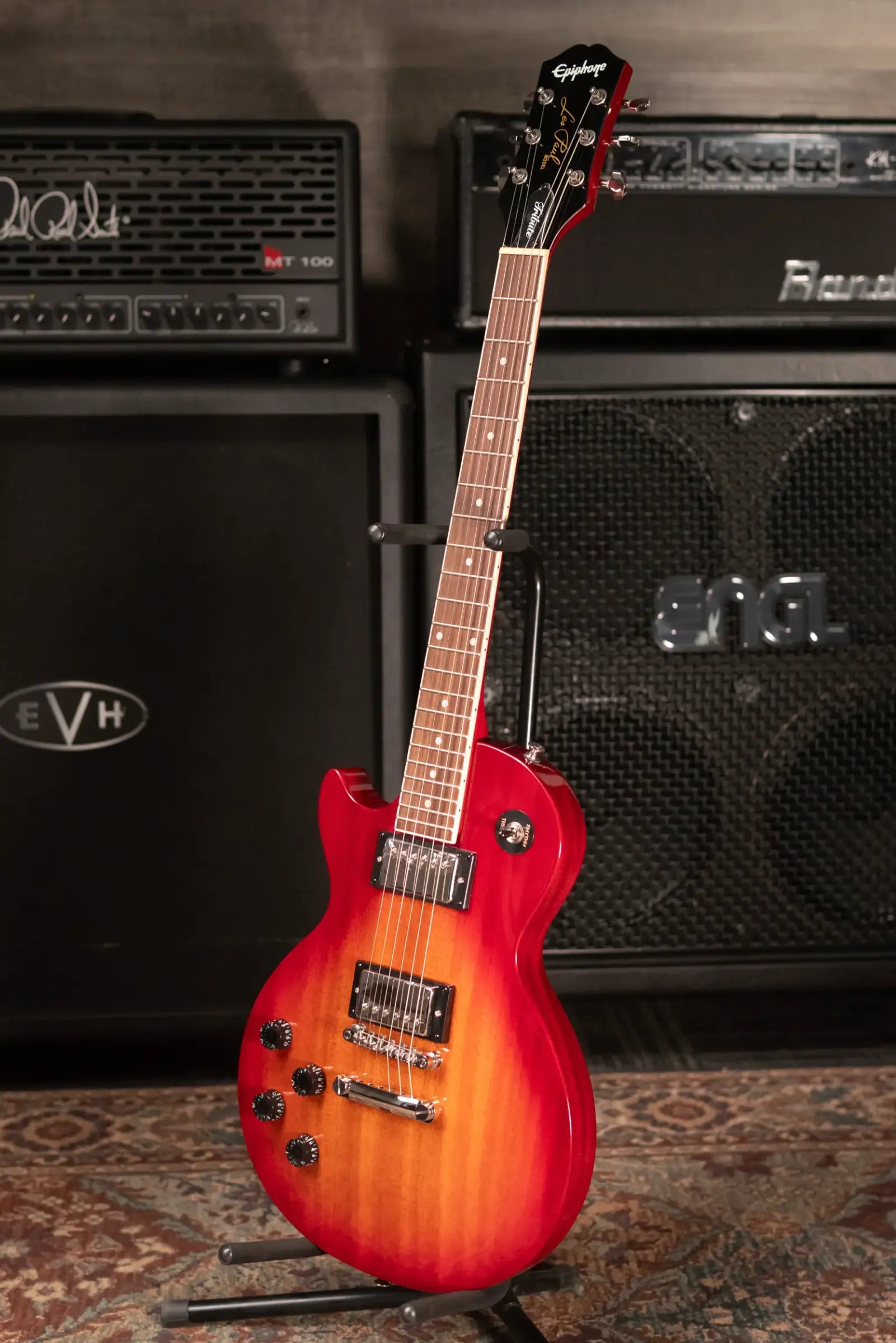Epiphone Les Paul Tribute Left-Handed Electric Guitar - Heritage Cherry Sunburst
