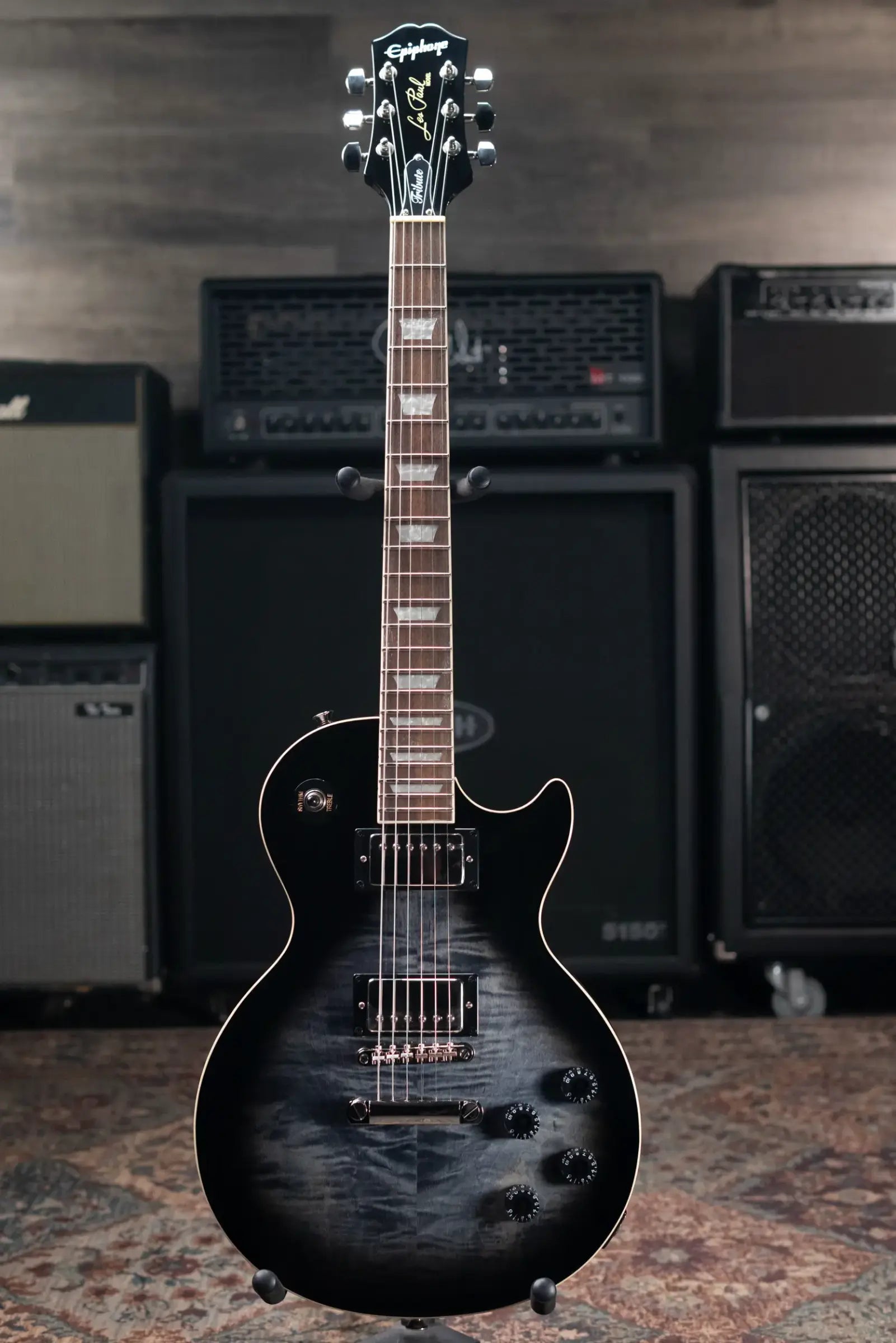 Epiphone Les Paul Tribute Plus Electric Guitar - Transparent Ebony