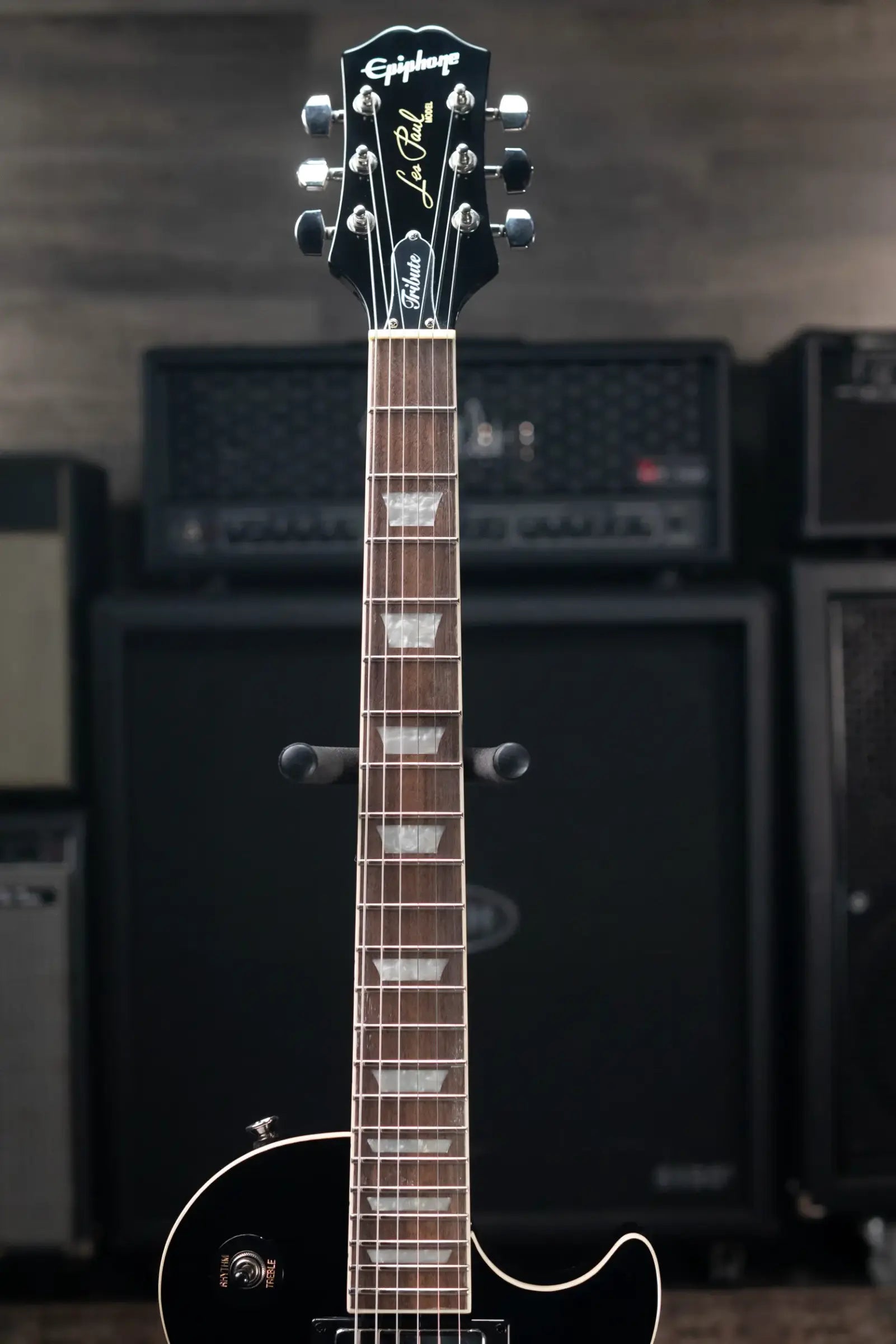 Epiphone Les Paul Tribute Plus Electric Guitar - Transparent Ebony