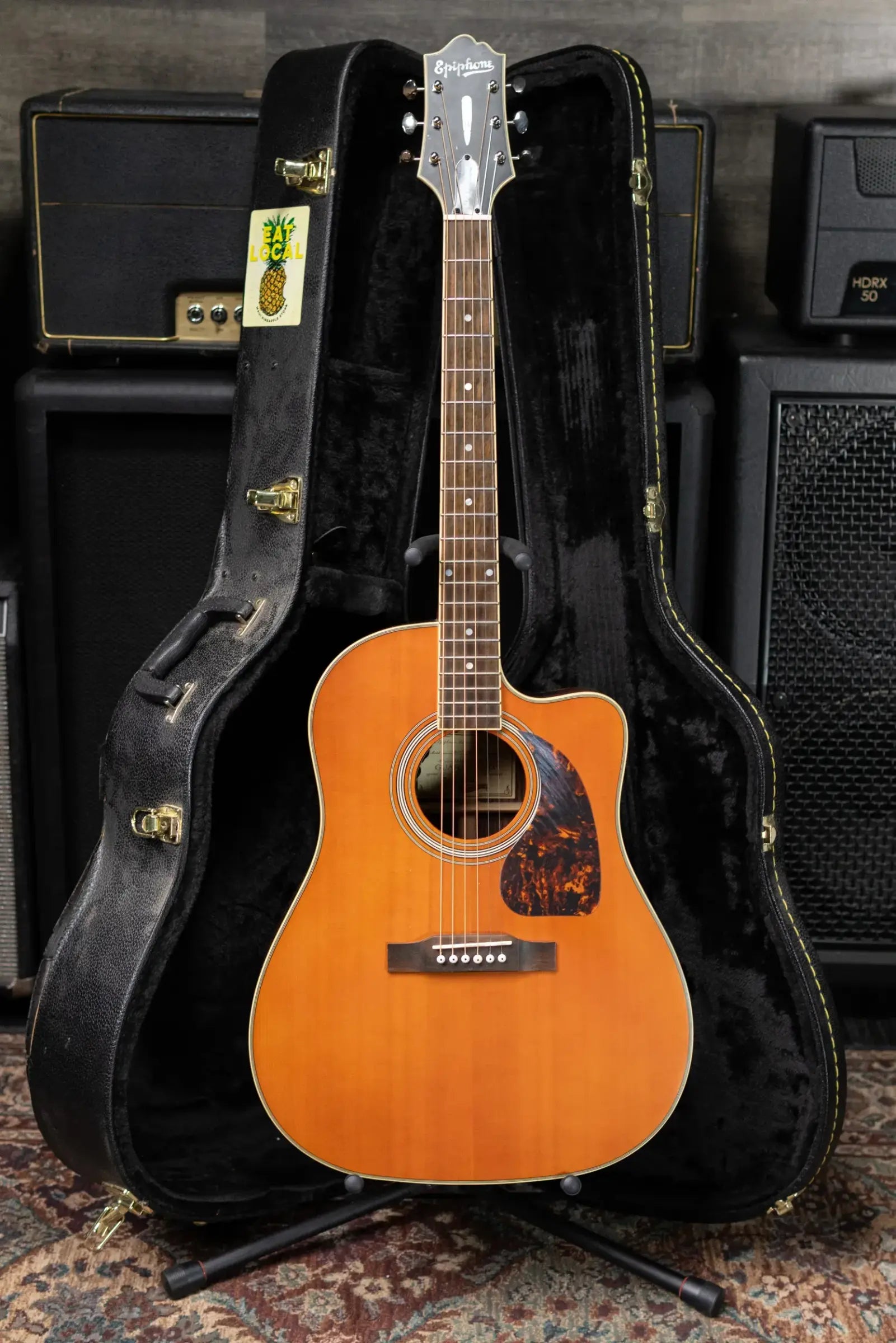 Epiphone Masterbilt AJ-500RCE/NAS Acoustic-Electric Guitar - Natural with Hardshell Case - Used