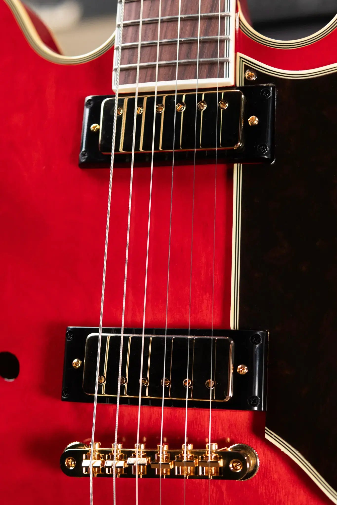 Epiphone Masterbilt Gem Archer Signature Sheraton Electric Guitar - Cherry Red with Hardshell Case