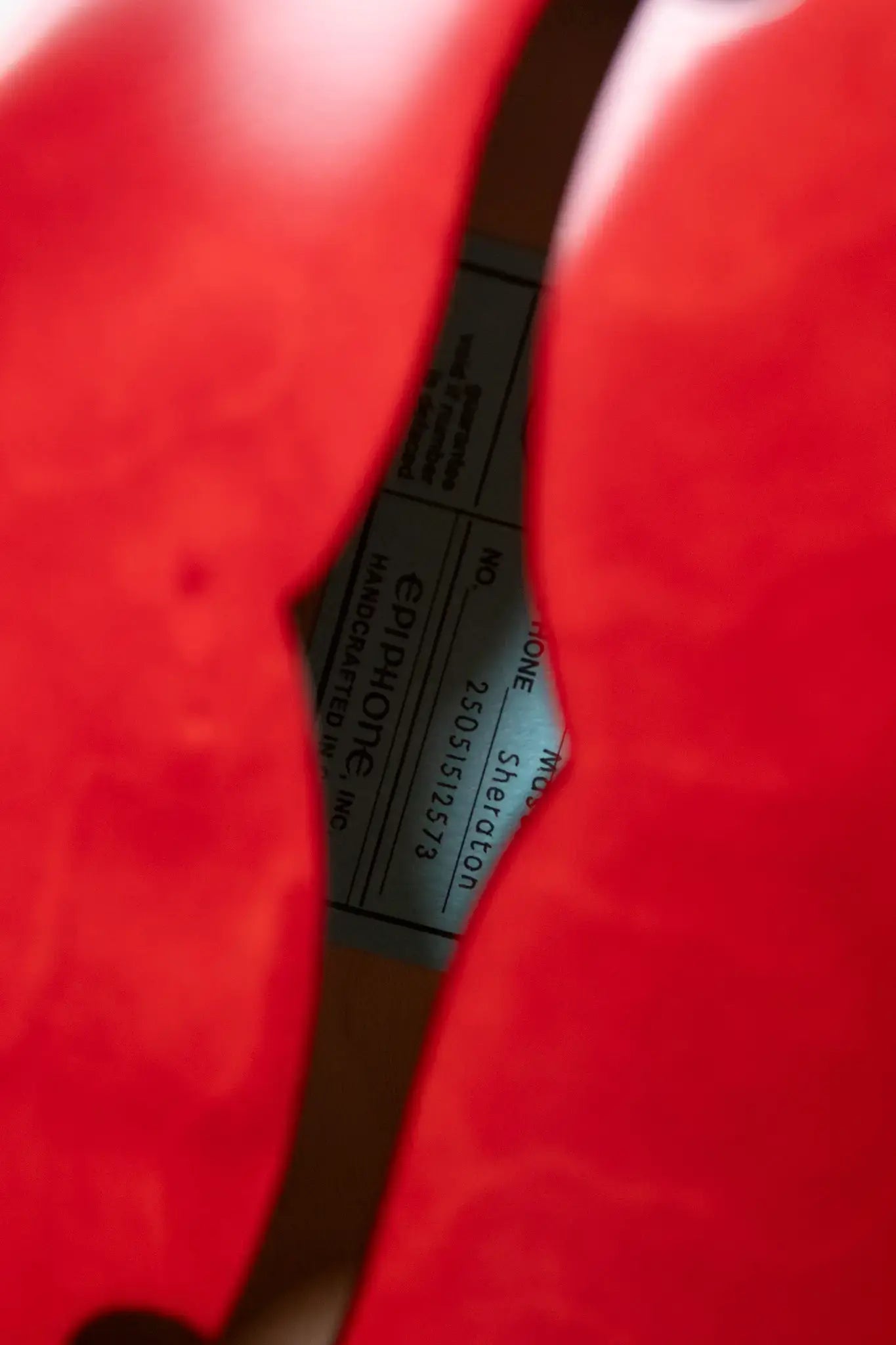 Epiphone Masterbilt Gem Archer Signature Sheraton Electric Guitar - Cherry Red with Hardshell Case