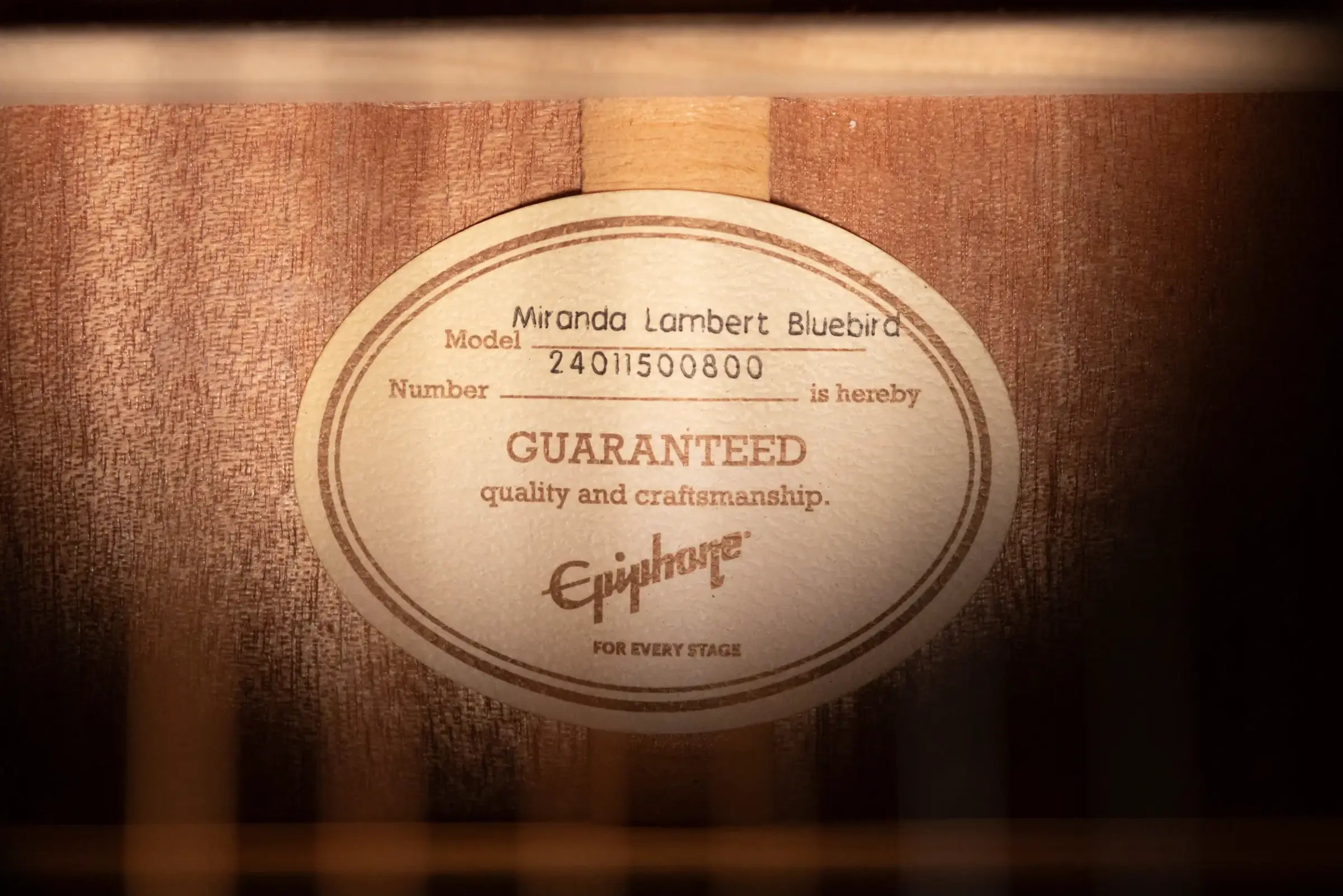 Epiphone Miranda Lambert Bluebird Studio Bluebonnet Acoustic/Electric Guitar with Hardshell Case - Used