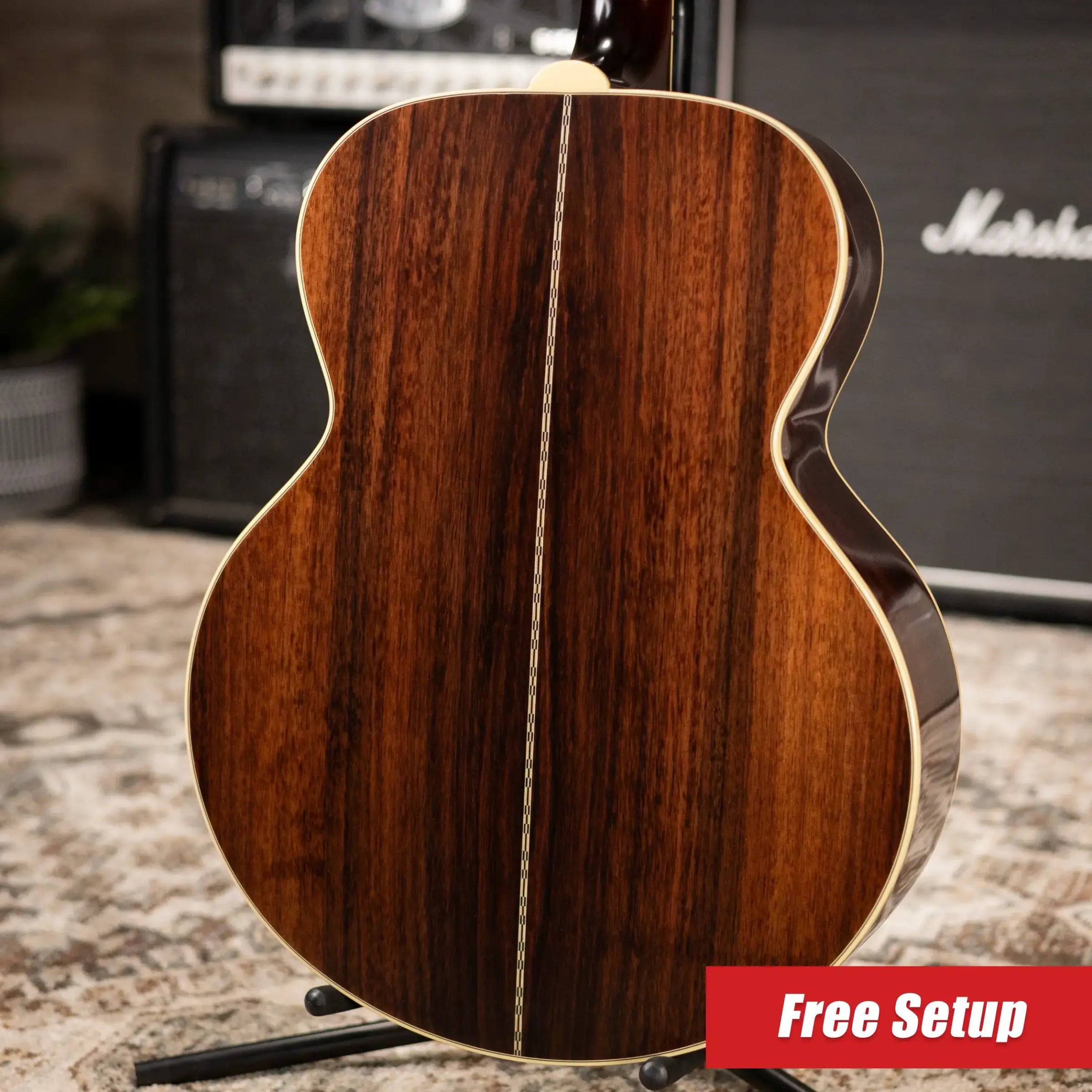 Epiphone Pre-War SJ-200 Rosewood Reissue Acoustic/Electric Guitar - Vintage Sunburst with Hardshell Case
