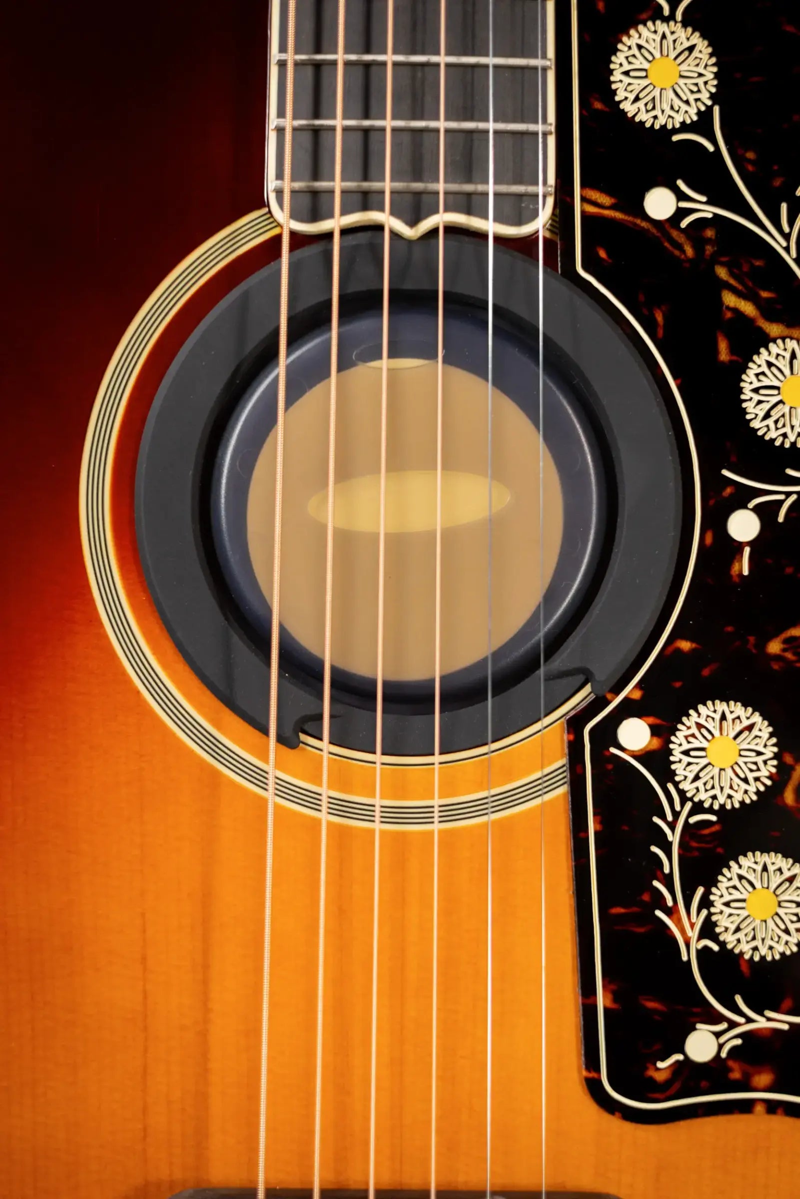 Epiphone Pre-War SJ-200 Rosewood Reissue Acoustic/Electric Guitar - Vintage Sunburst with Hardshell Case