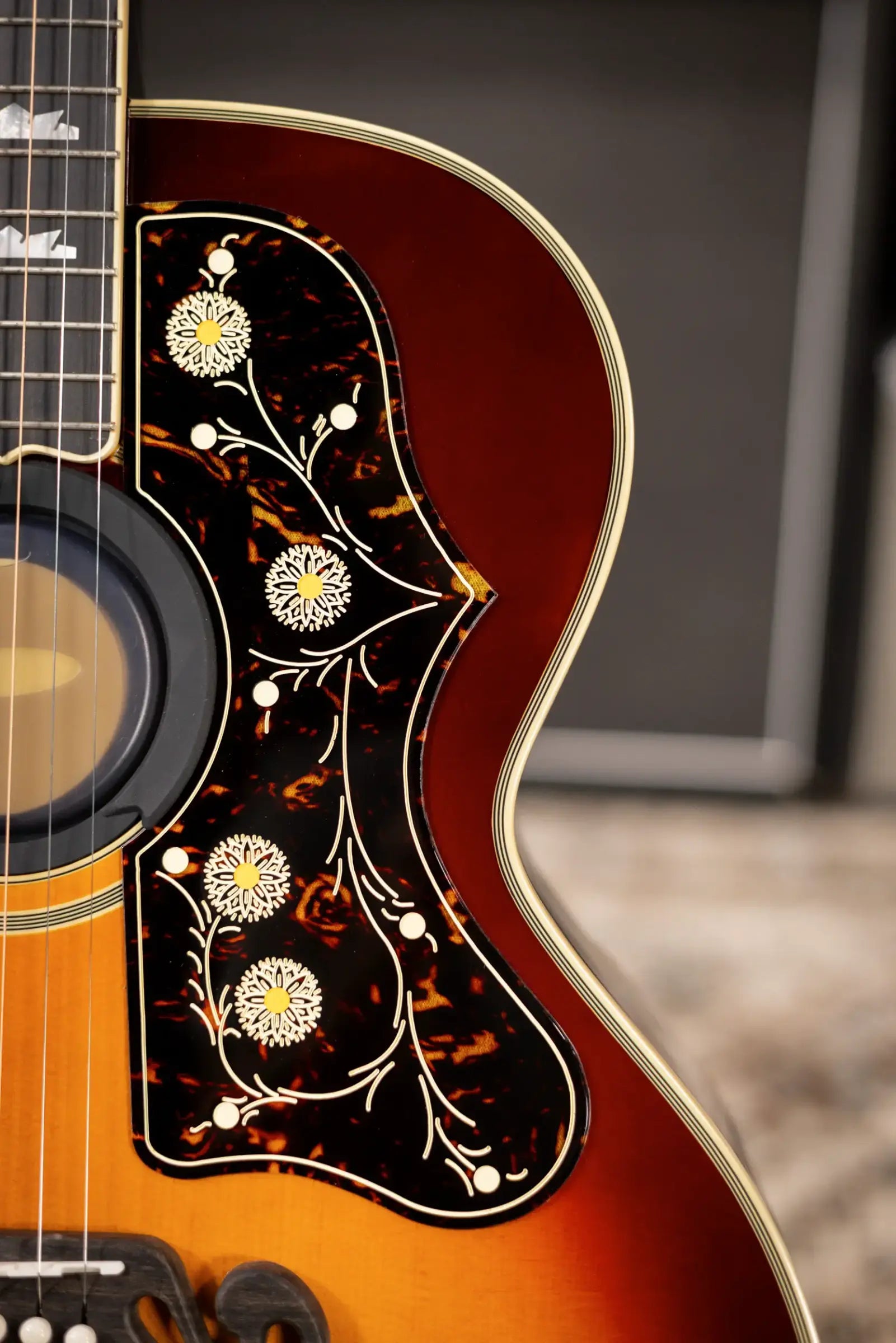 Epiphone Pre-War SJ-200 Rosewood Reissue Acoustic/Electric Guitar - Vintage Sunburst with Hardshell Case