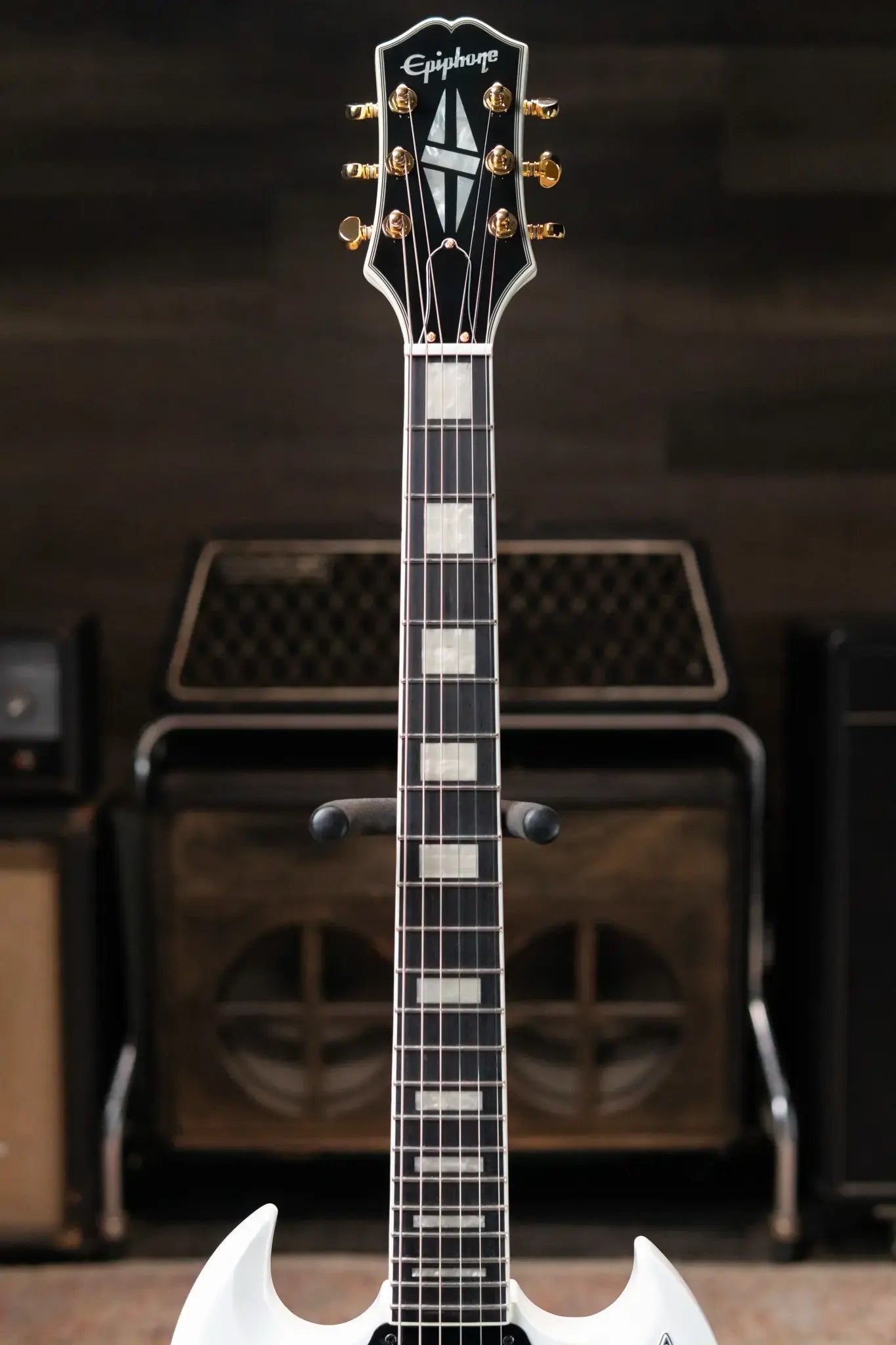 Epiphone SG Custom Electric Guitar - Alpine White with Gig Bag