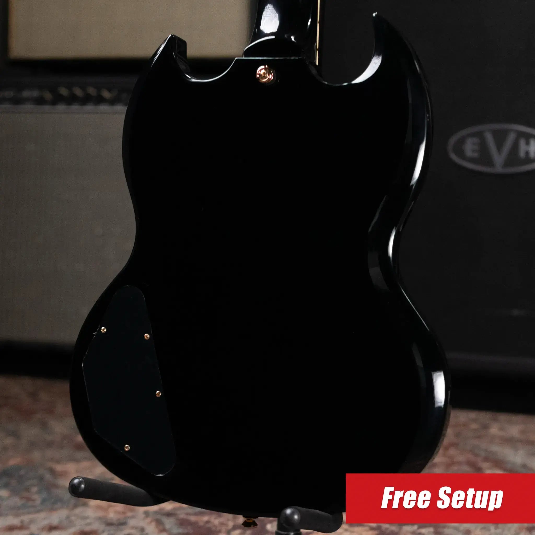 Epiphone SG Custom Electric Guitar - Ebony with Gig Bag