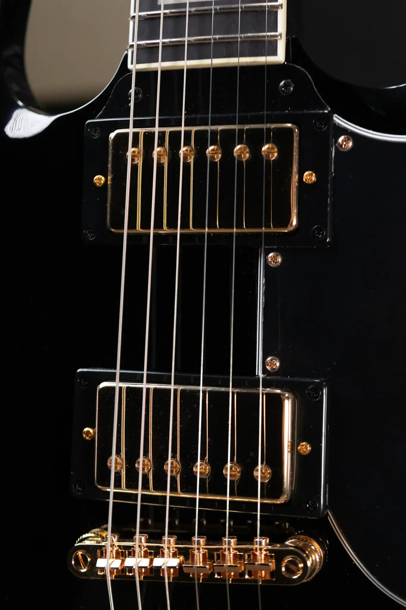 Epiphone SG Custom Electric Guitar - Ebony with Gig Bag