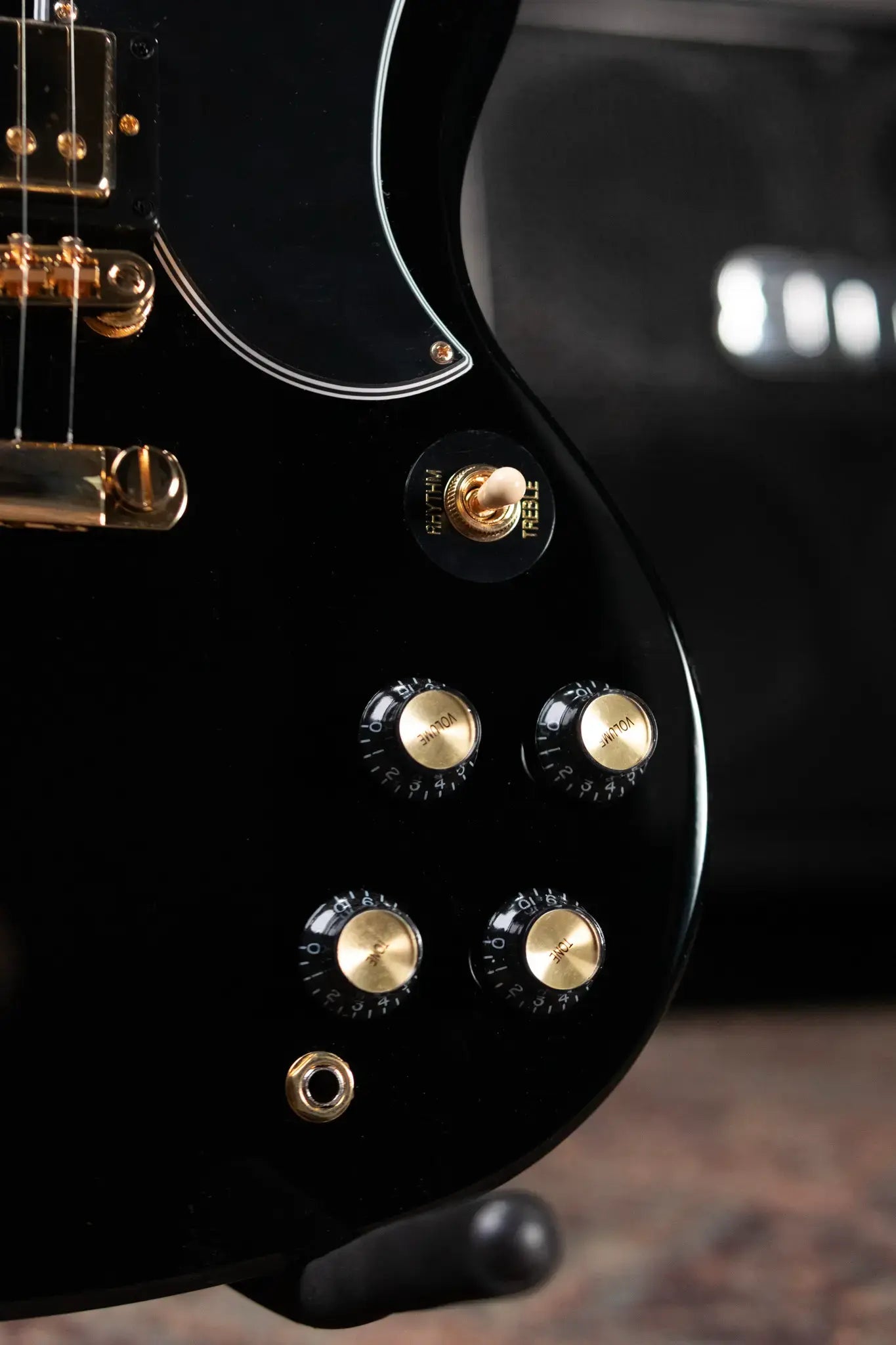 Epiphone SG Custom Electric Guitar - Ebony with Gig Bag