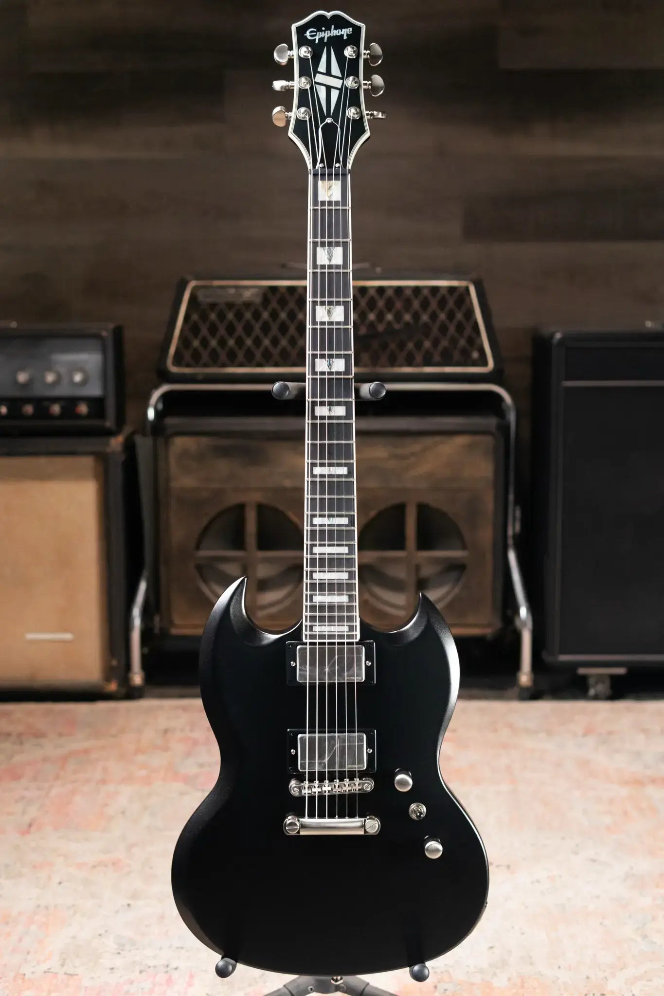 Epiphone SG Prophecy Electric Guitar - Aged Jet Black Metallic with Gig Bag