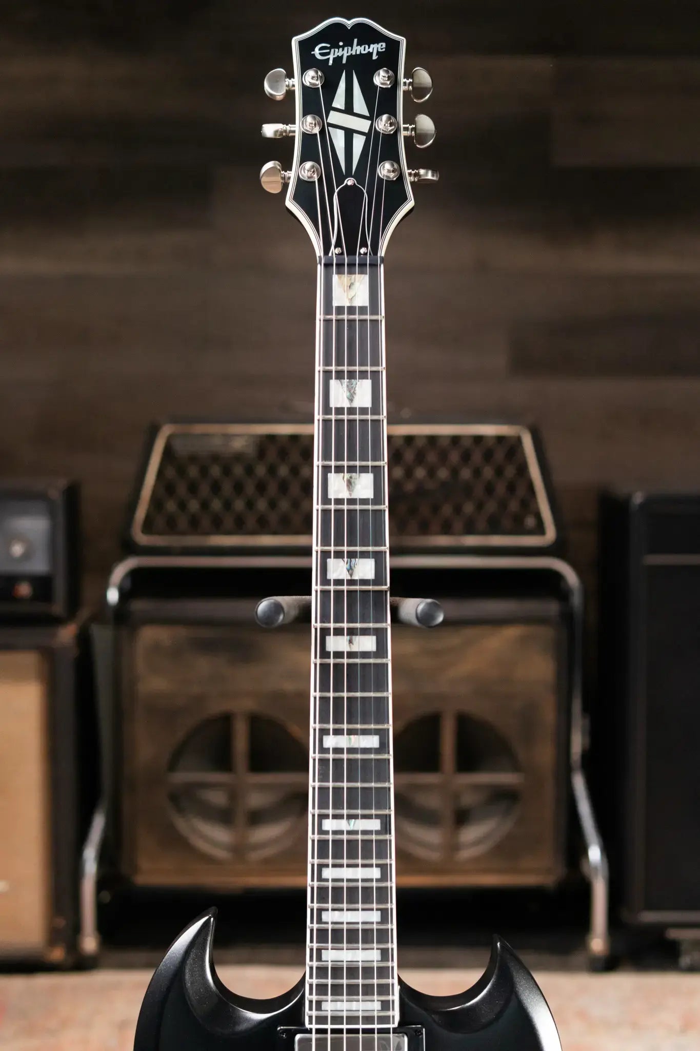Epiphone SG Prophecy Electric Guitar - Aged Jet Black Metallic with Gig Bag