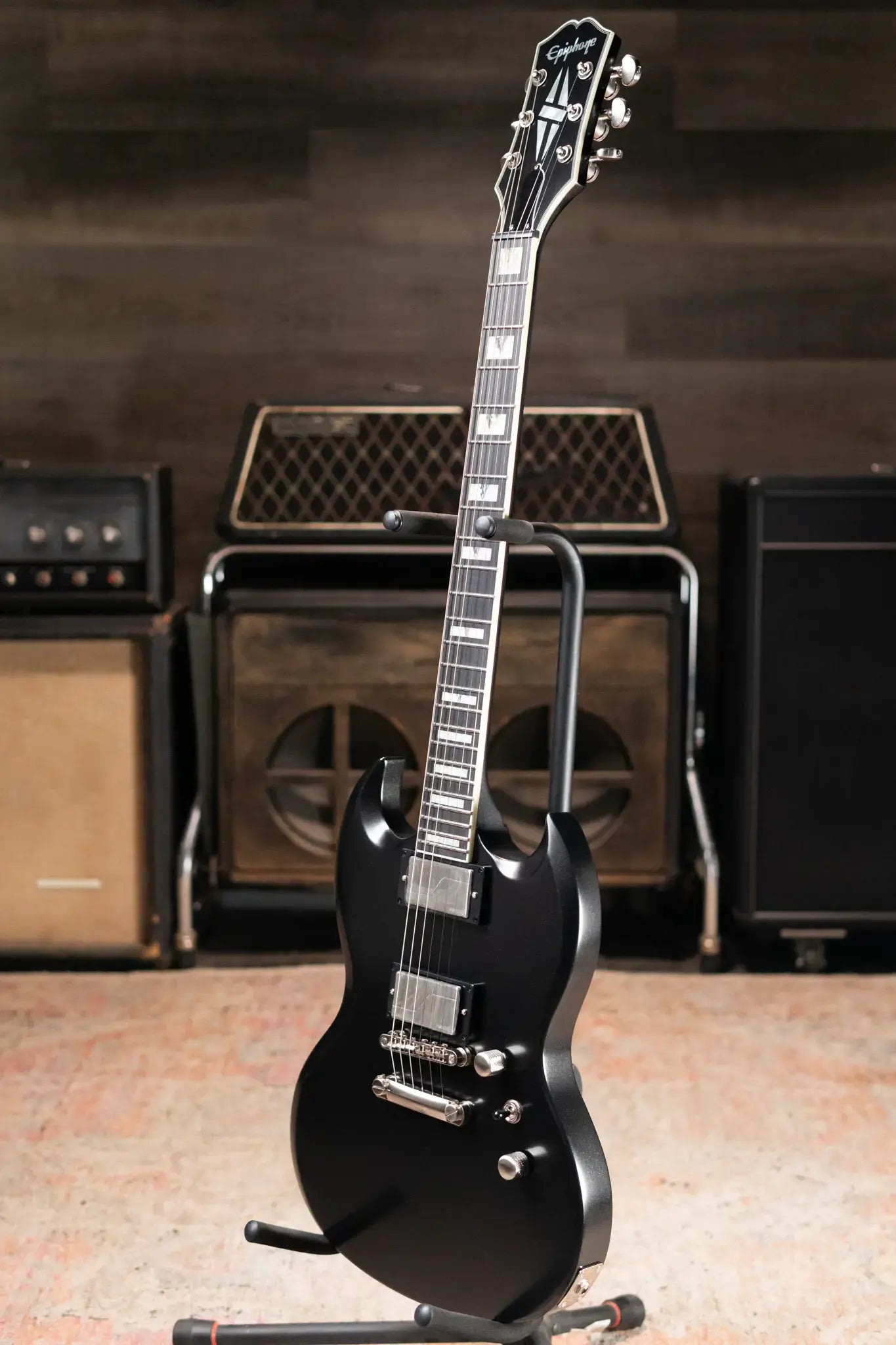 Epiphone SG Prophecy Electric Guitar - Aged Jet Black Metallic with Gig Bag