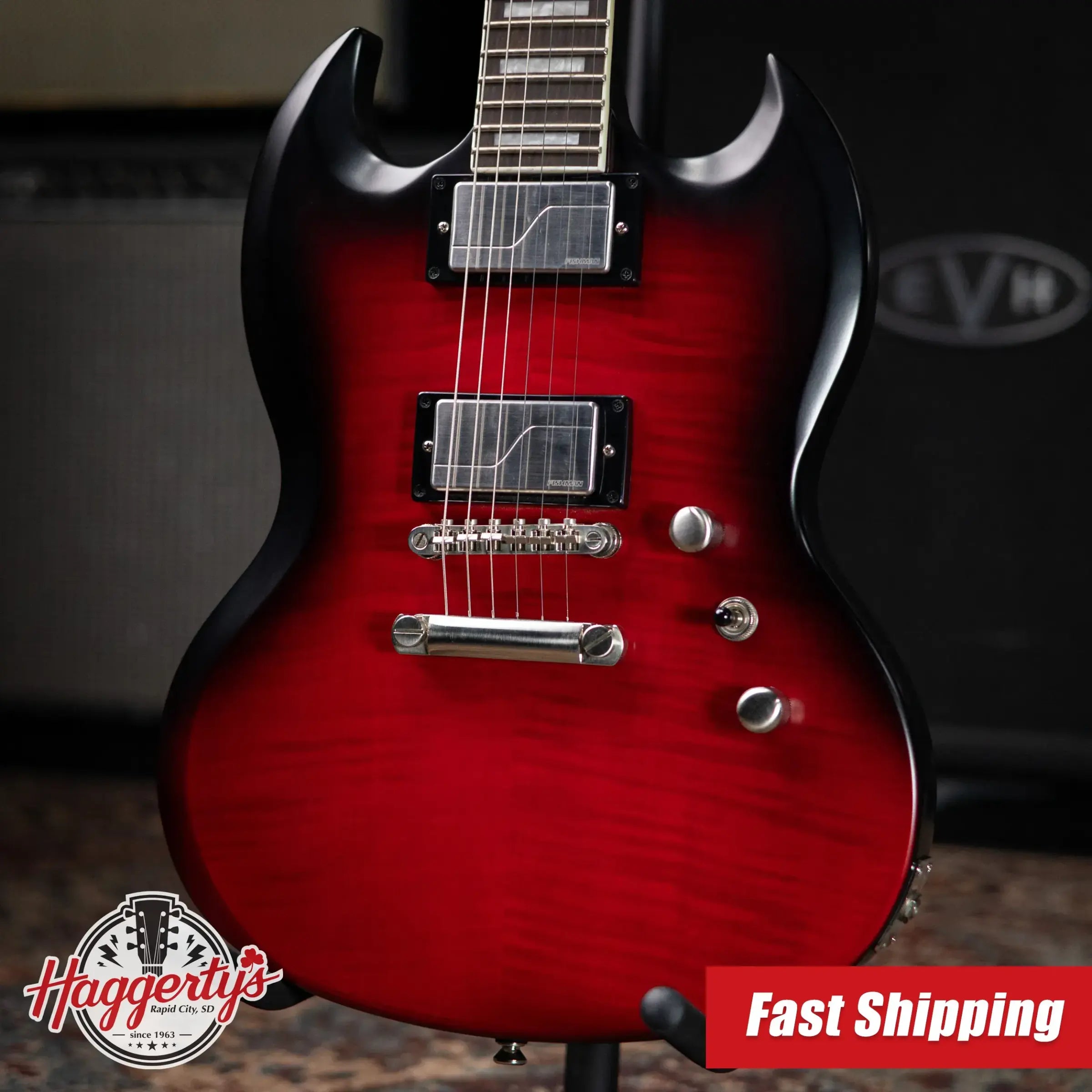 Epiphone SG Prophecy Electric Guitar - Red Tiger Aged Gloss with Hardshell Case - Used