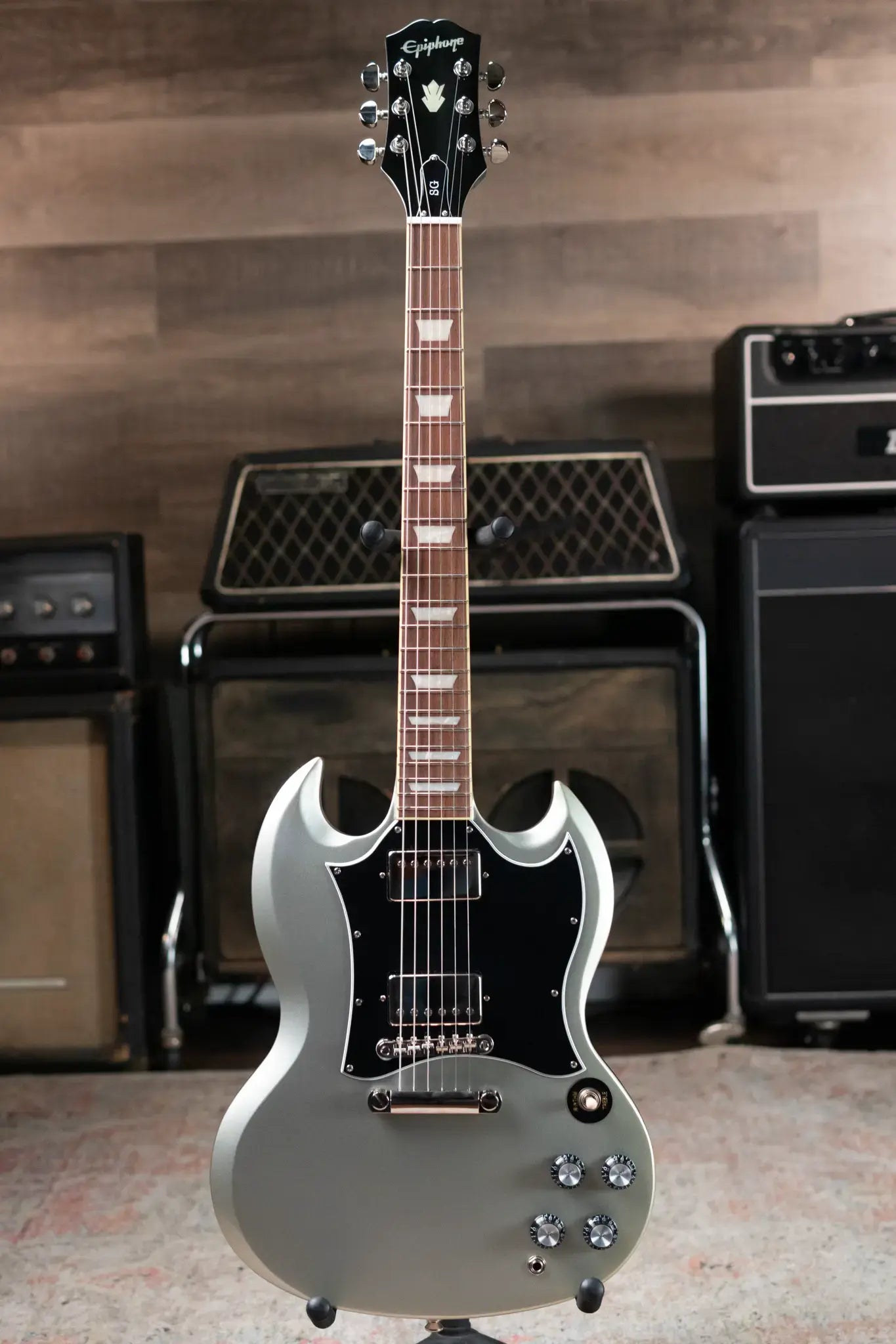 Epiphone SG Standard Electric Guitar - Silver Mist with Gig Bag