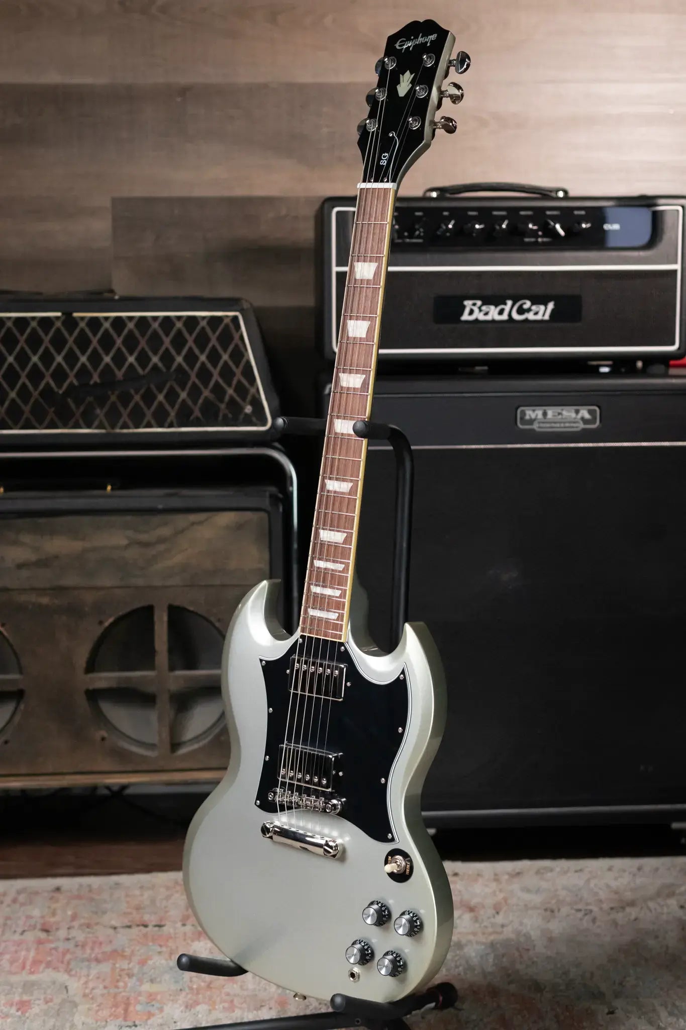 Epiphone SG Standard Electric Guitar - Silver Mist with Gig Bag