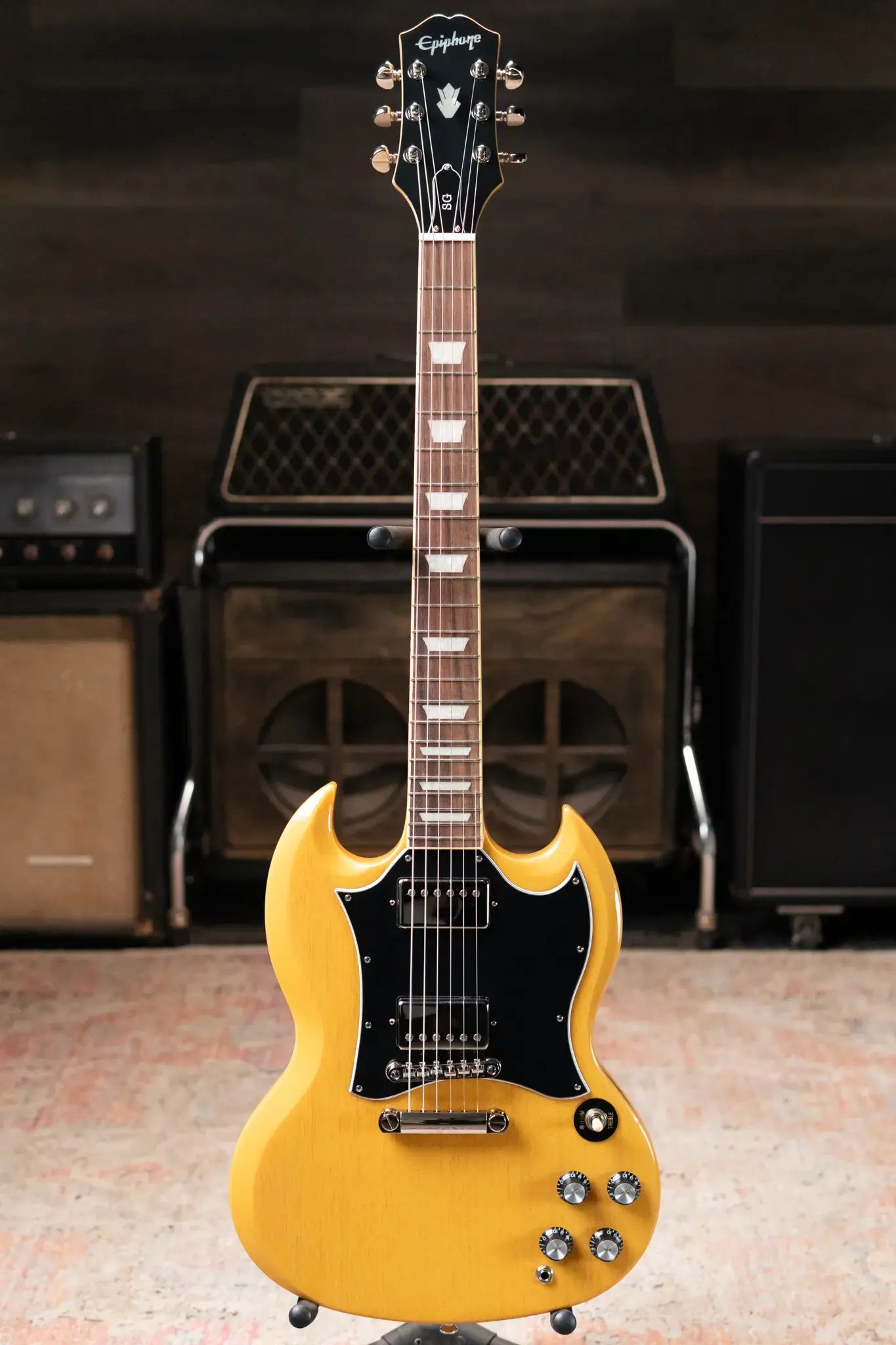 Epiphone SG Standard Electric Guitar - TV Yellow with Gig Bag