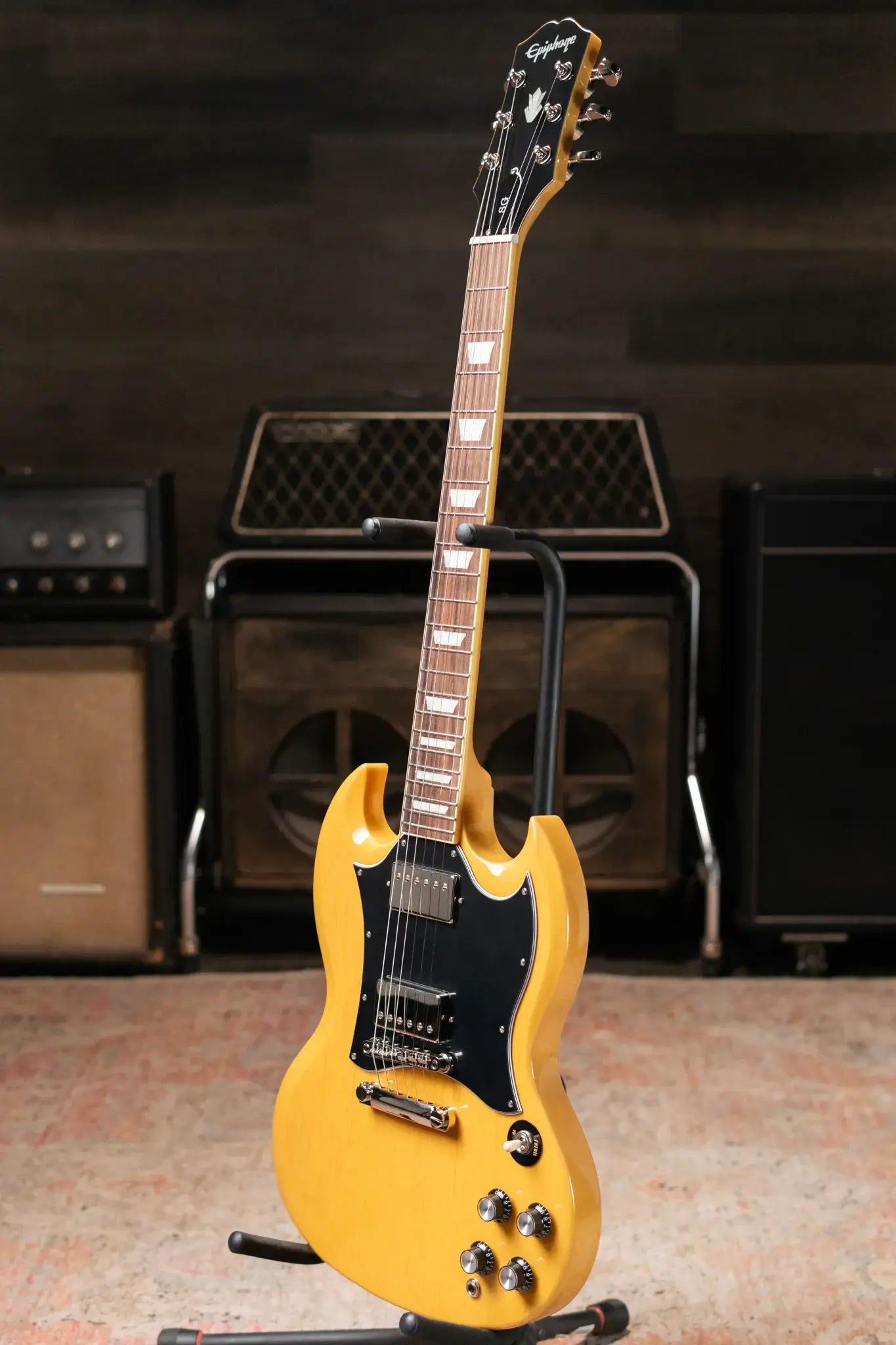 Epiphone SG Standard Electric Guitar - TV Yellow with Gig Bag