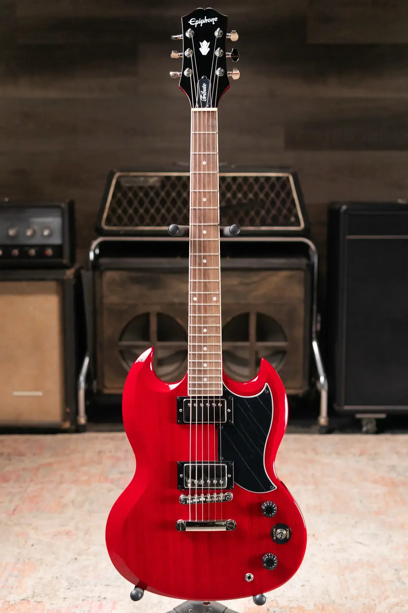 Epiphone SG Tribute E1 Electric Guitar - Cherry Red