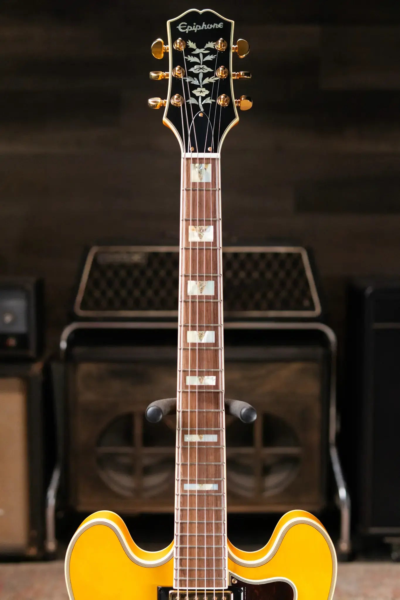 Epiphone Sheraton Semi-Hollow Electric Guitar - Natural with Gig Bag