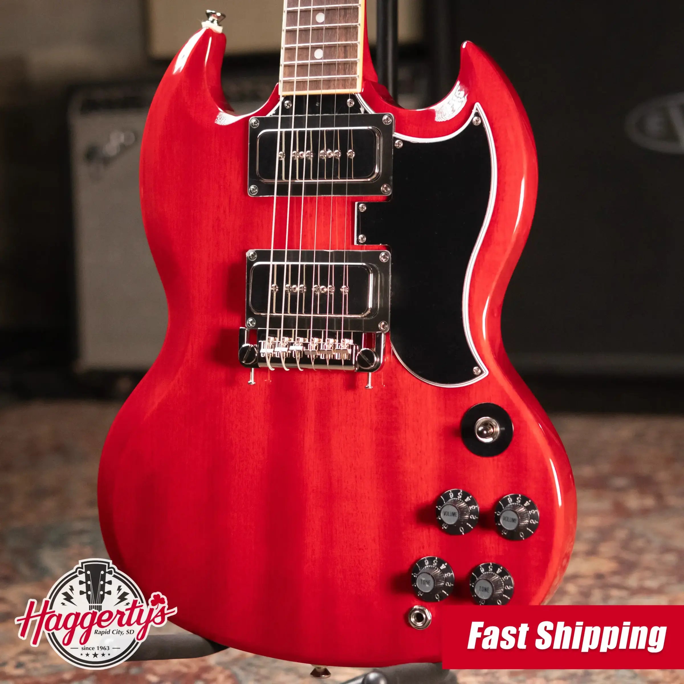 Epiphone Tony Iommi SG Special Electric Guitar - Vintage Cherry with Hardshell Case - Floor Model