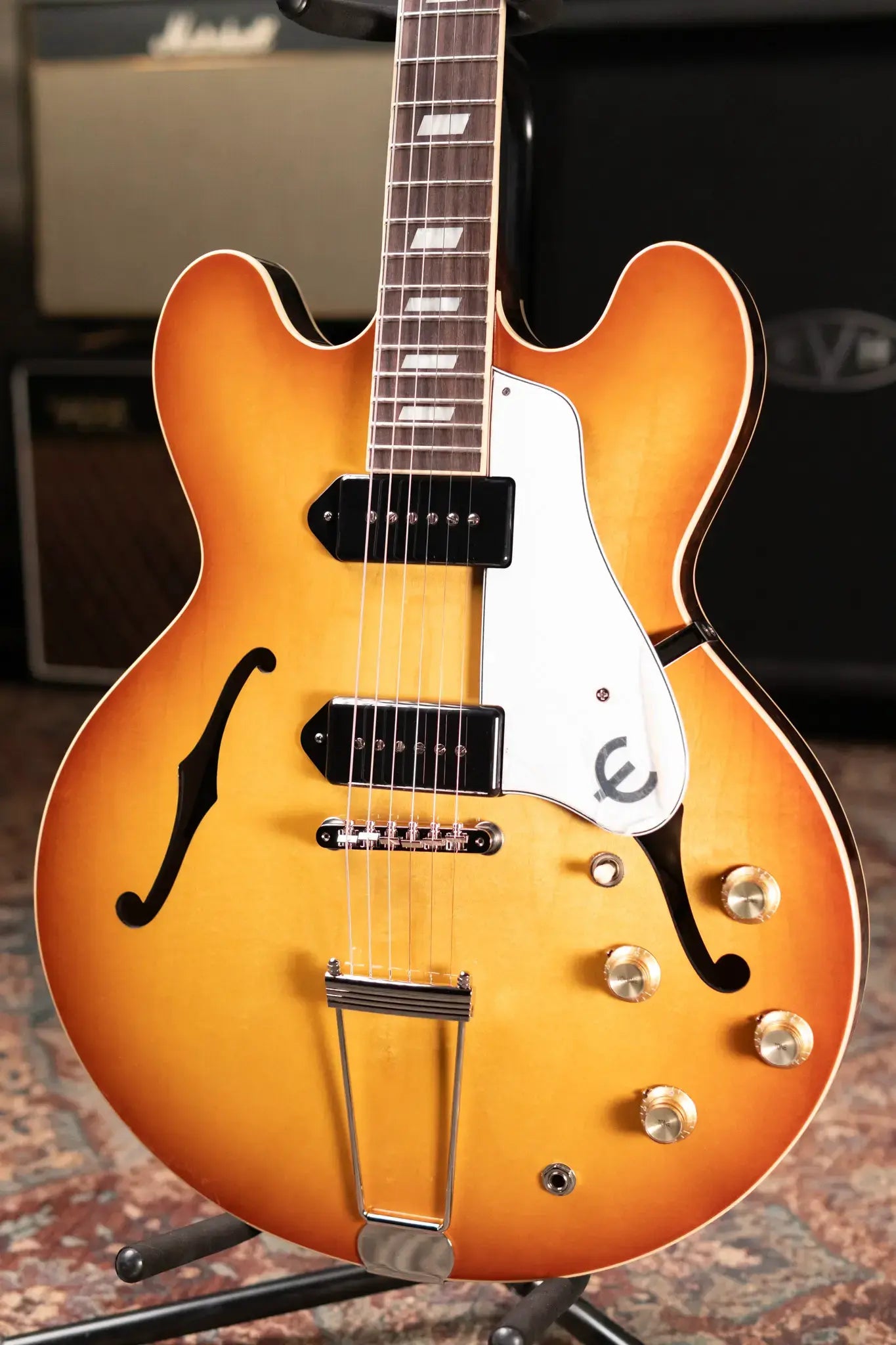 Epiphone USA Casino Hollow Body Electric Guitar - Royal Tan with Epiphone Hard Case - Floor Model