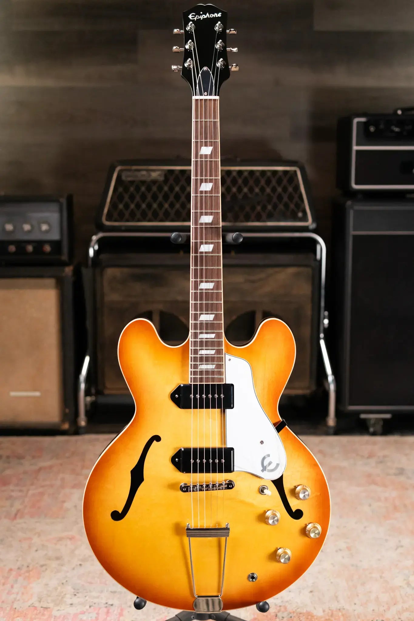 Epiphone USA Casino Hollow Body Electric Guitar - Royal Tan with Hardshell Case