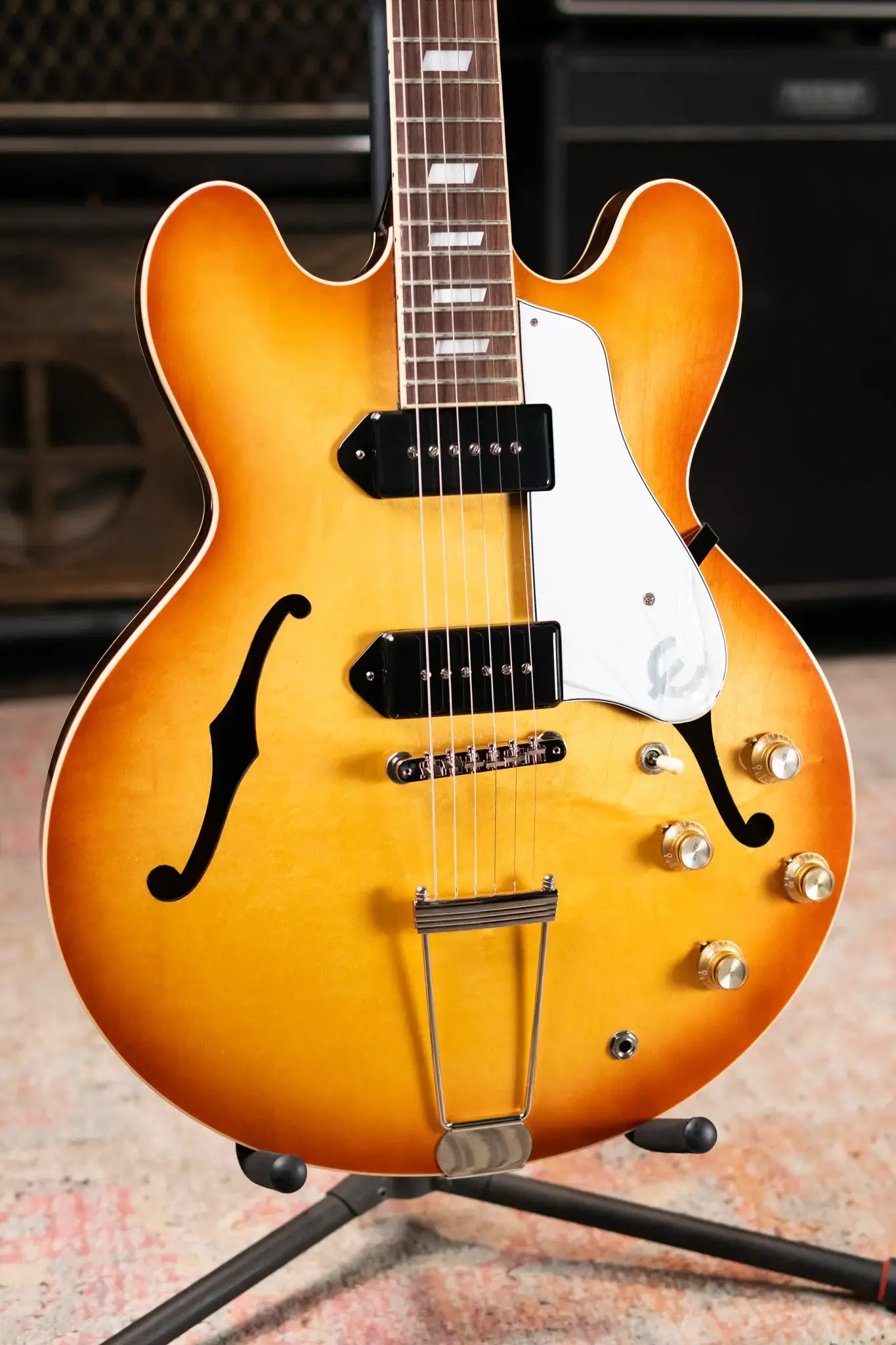 Epiphone USA Casino Hollow Body Electric Guitar - Royal Tan with Hardshell Case