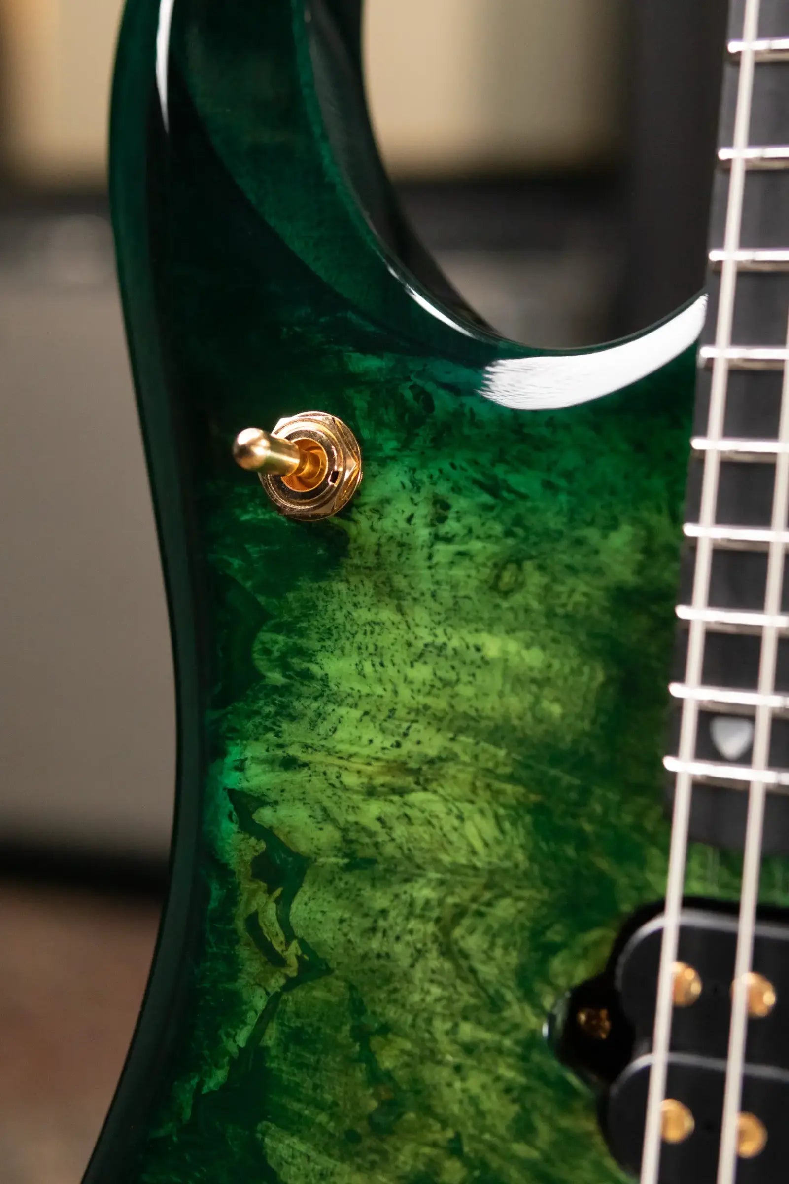 Ernie Ball Music Man BFR JP15 Piezo Electric Guitar - Toxic Sludge with MONO Softshell Case