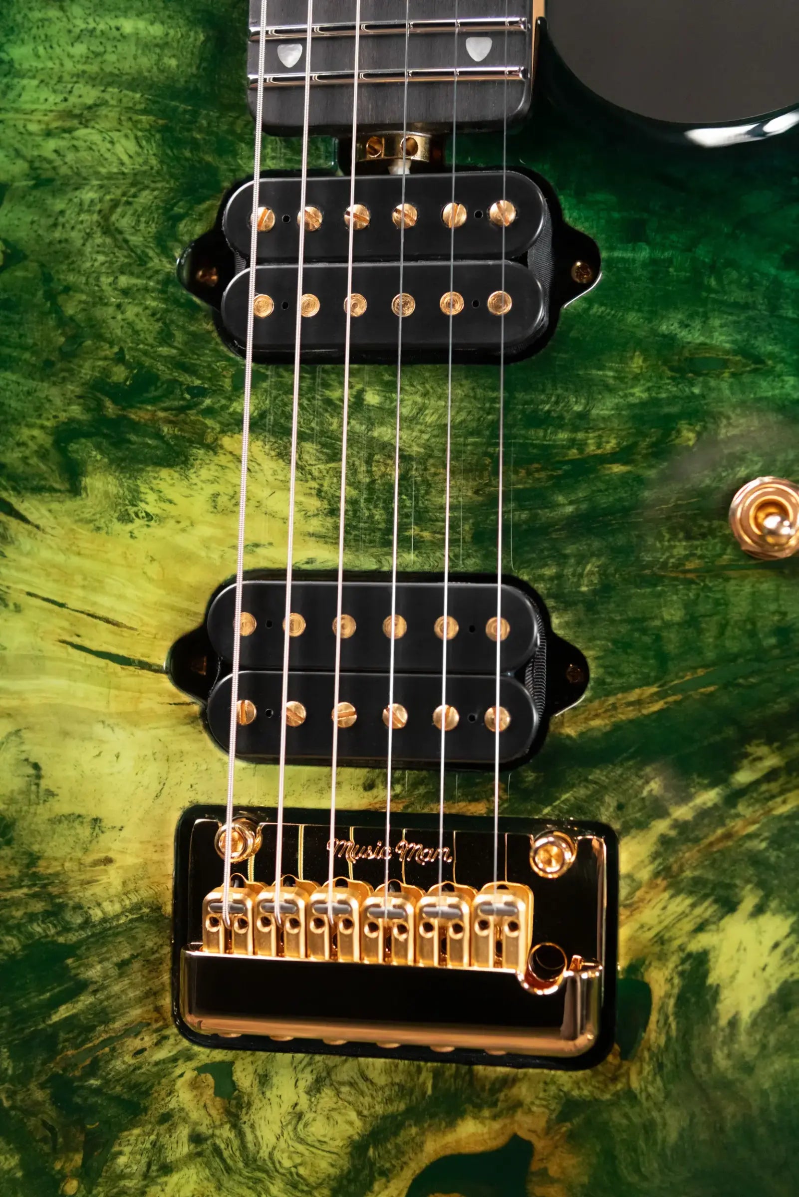 Ernie Ball Music Man BFR JP15 Piezo Electric Guitar - Toxic Sludge with MONO Softshell Case