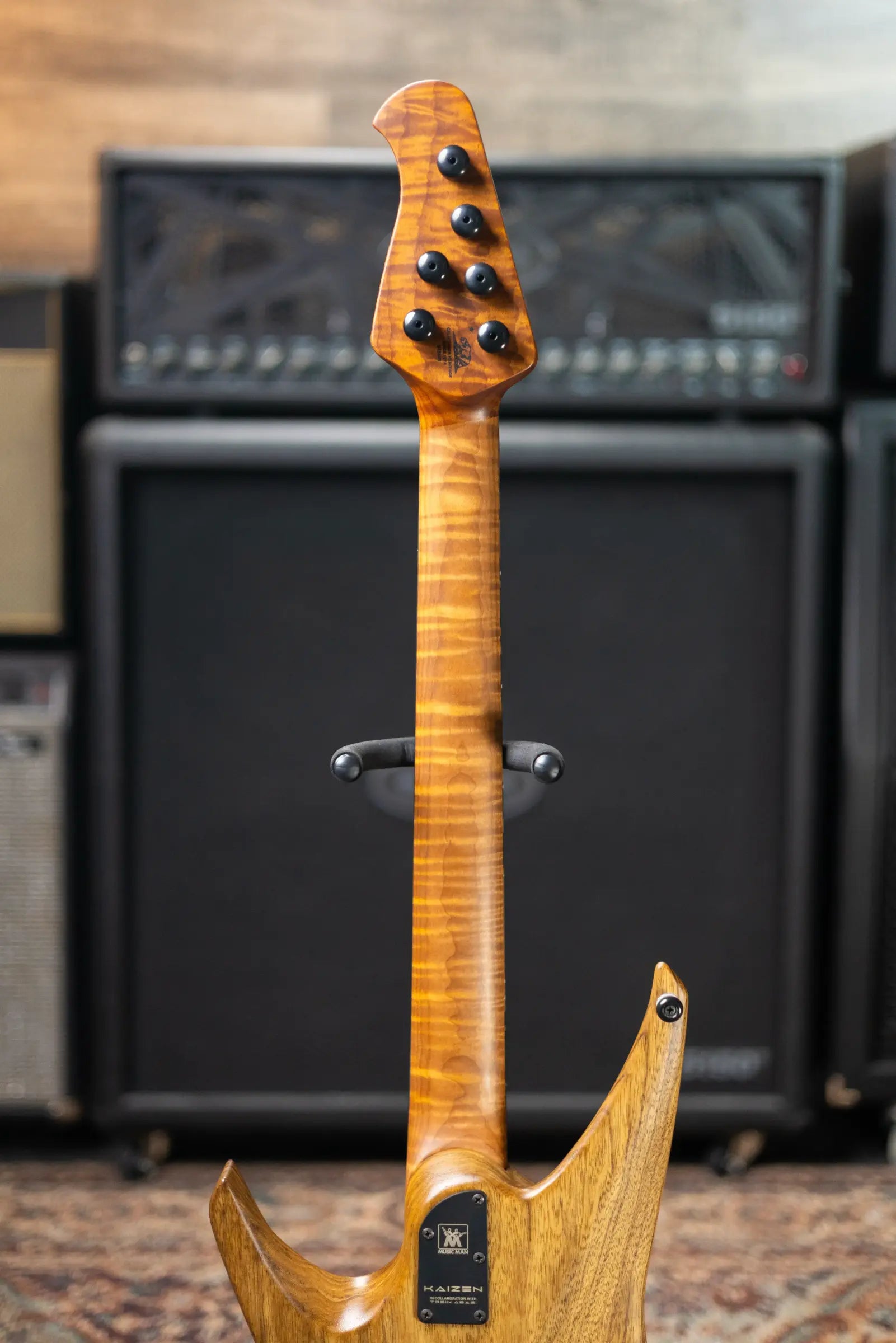 Ernie Ball Music Man Kaizen 6 Limited Edition Electric Guitar - Black Limba with Hard Case